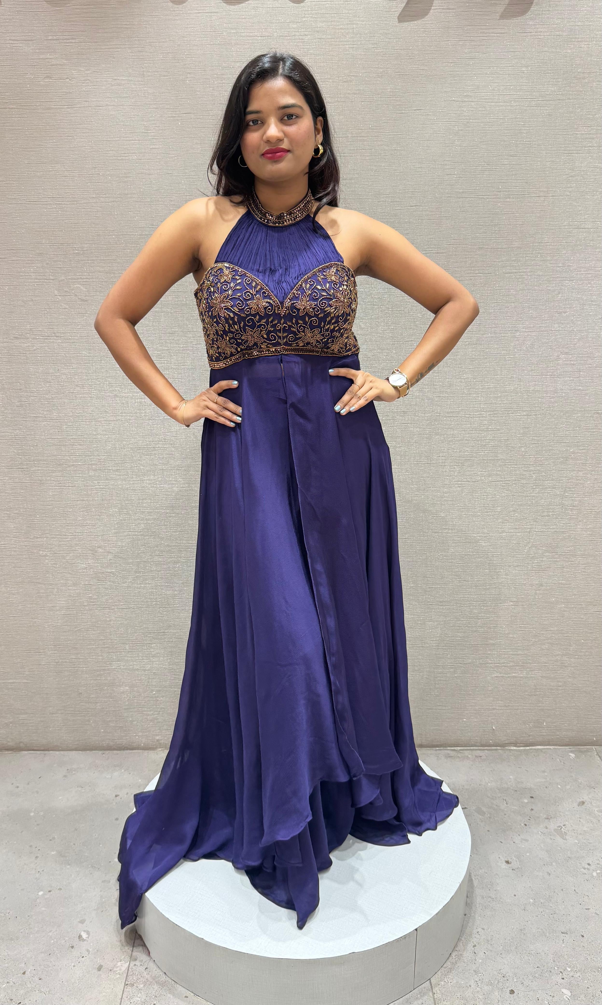 Purple ANARKALI LONG DRESS