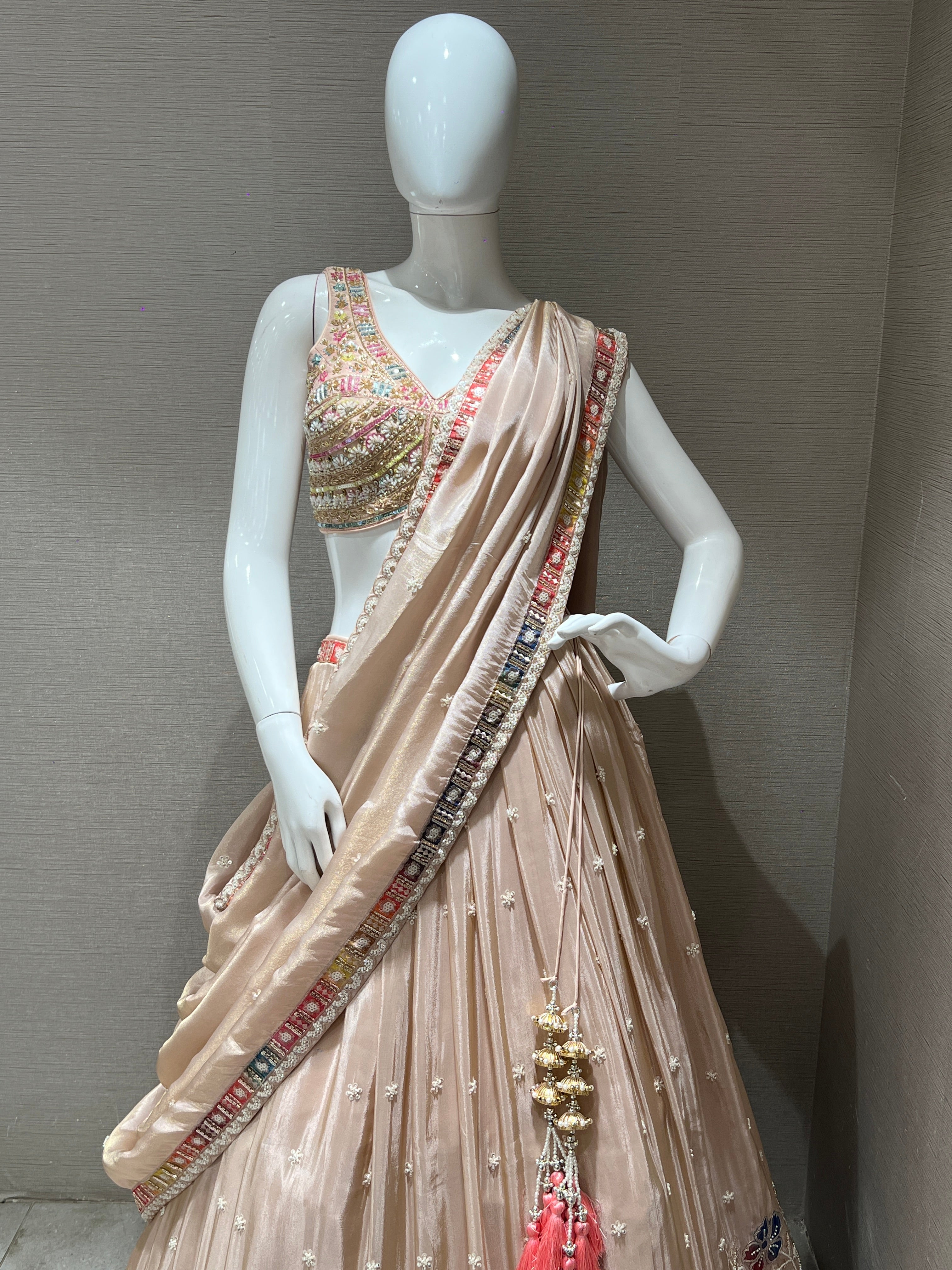 Peach Lehenga