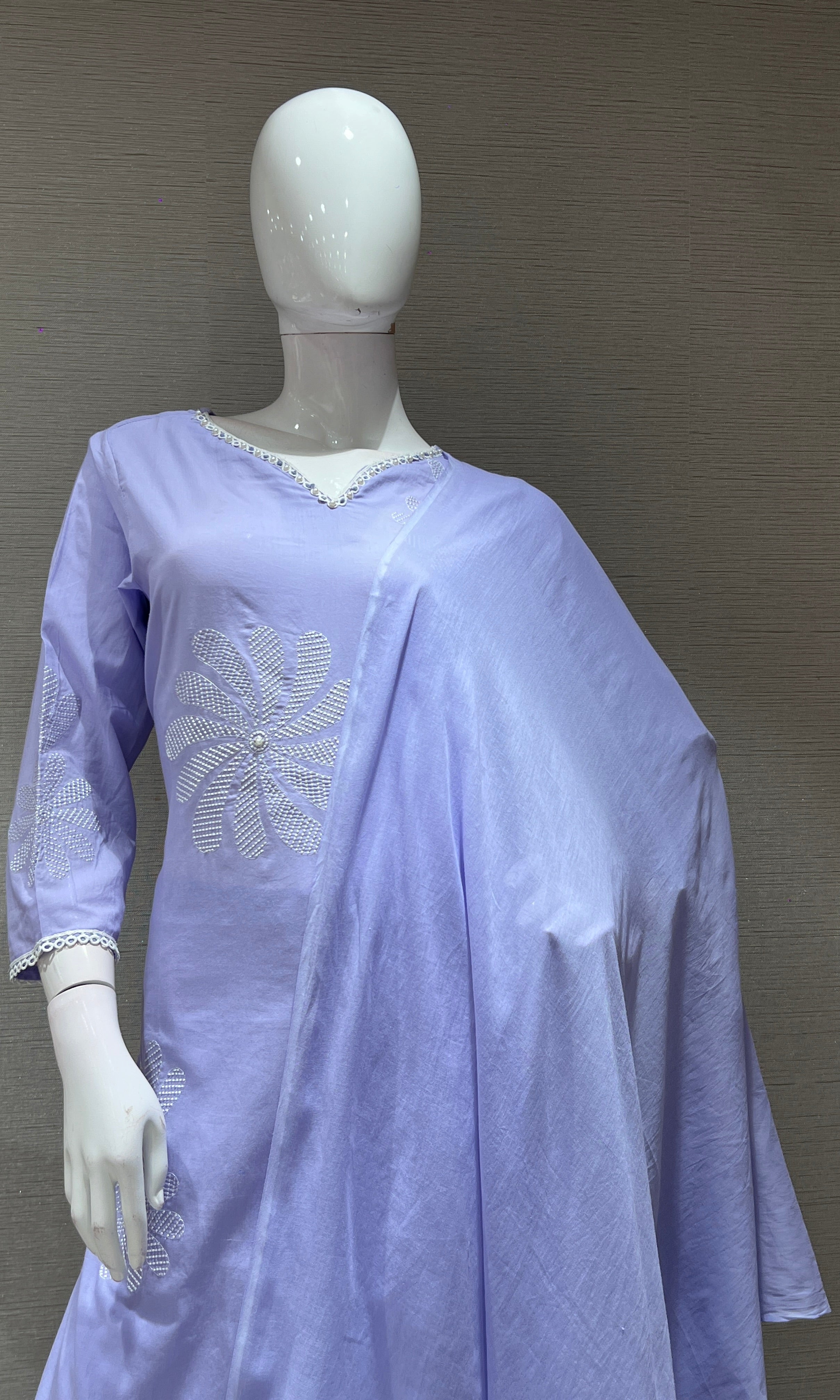 Lavender FLORAL KURTA SET