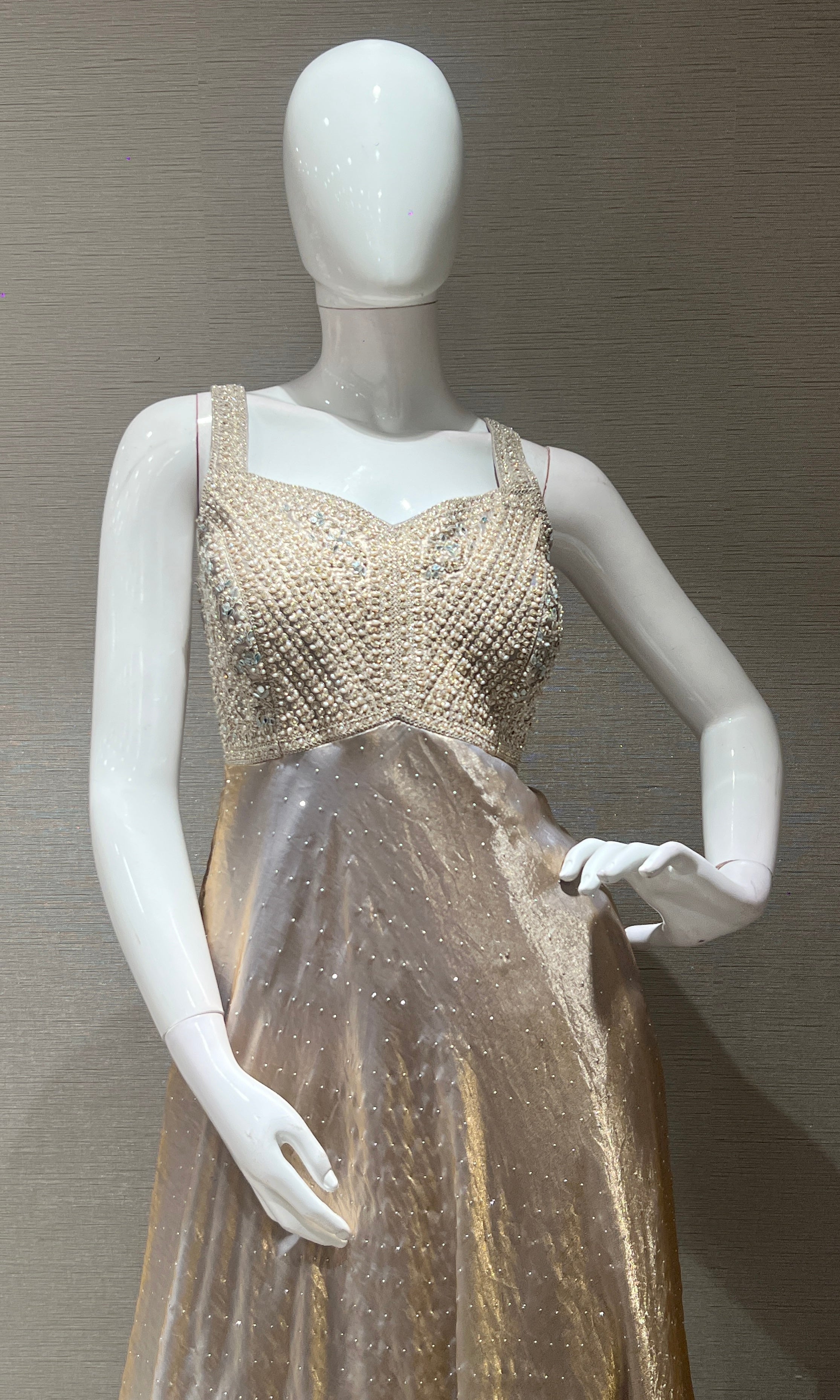 Lavender EMBROIDERED Anarkali WITH PALAZZO PANTS