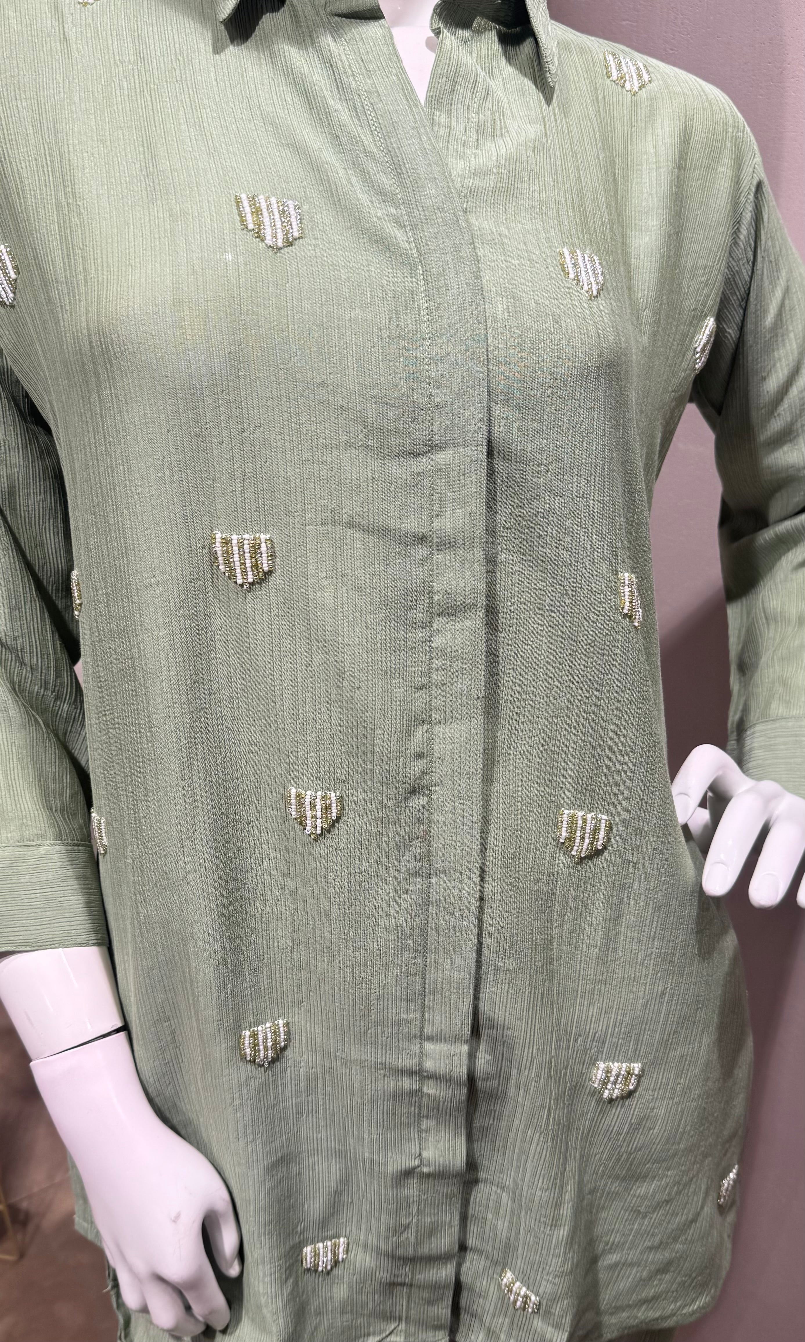 Pistachio Green cord set