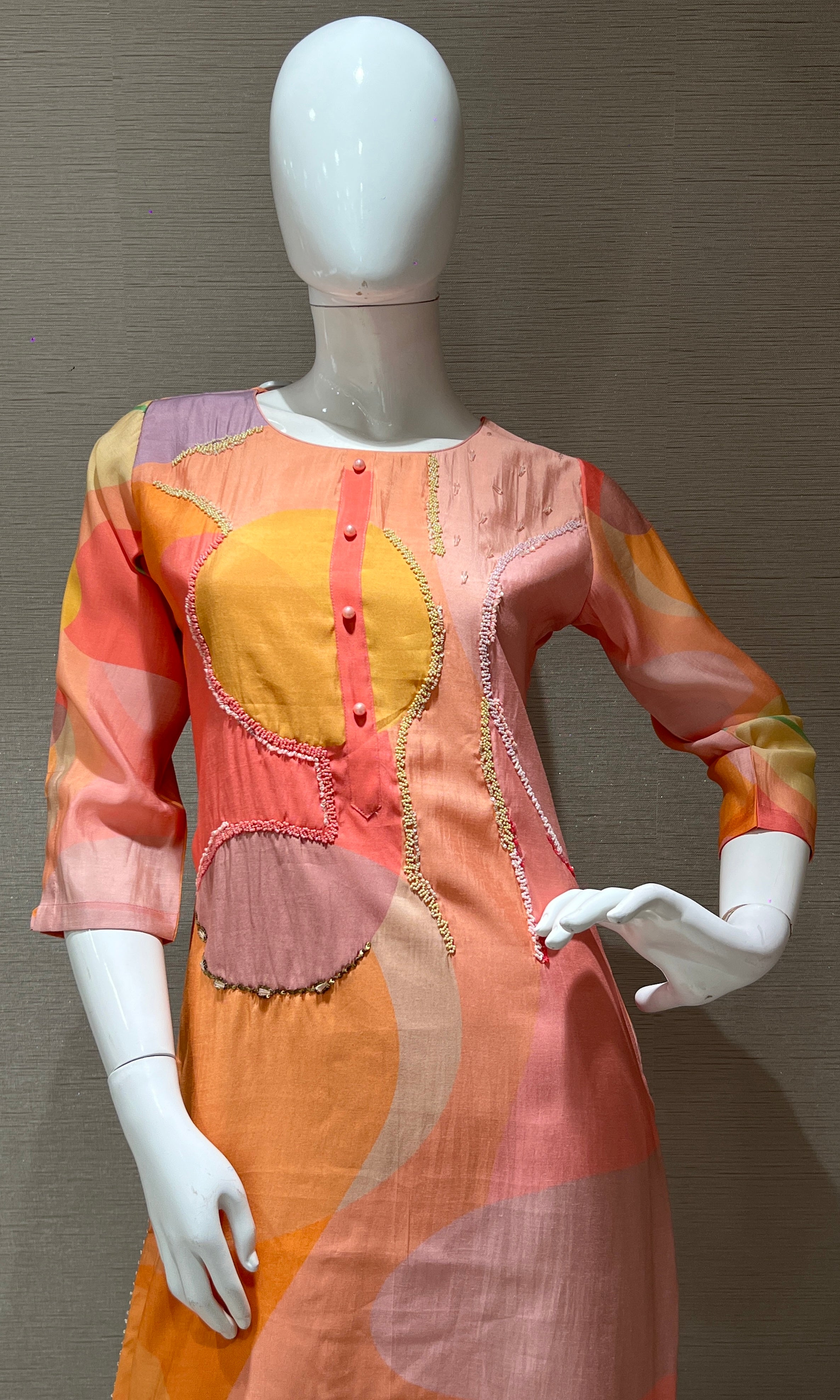Peach Kurti top