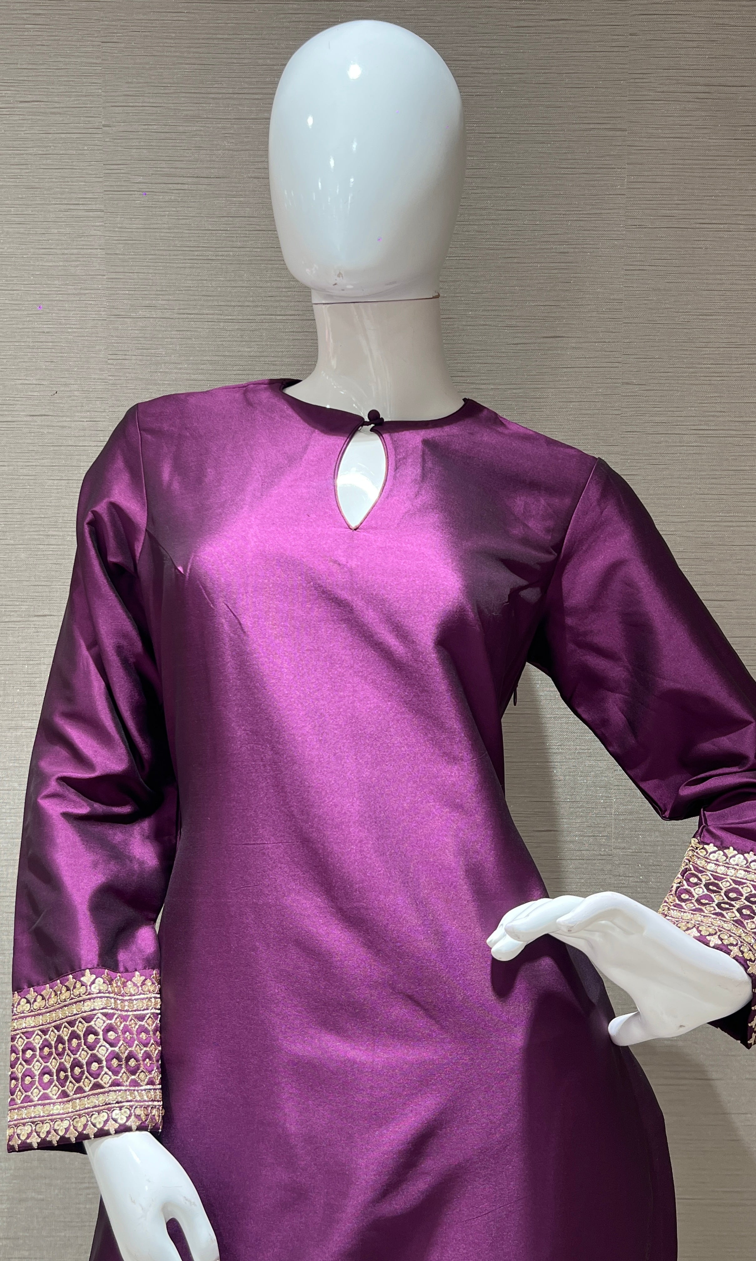 Wine kurta set