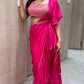 🌺Pink one minute saree🌺 (w)