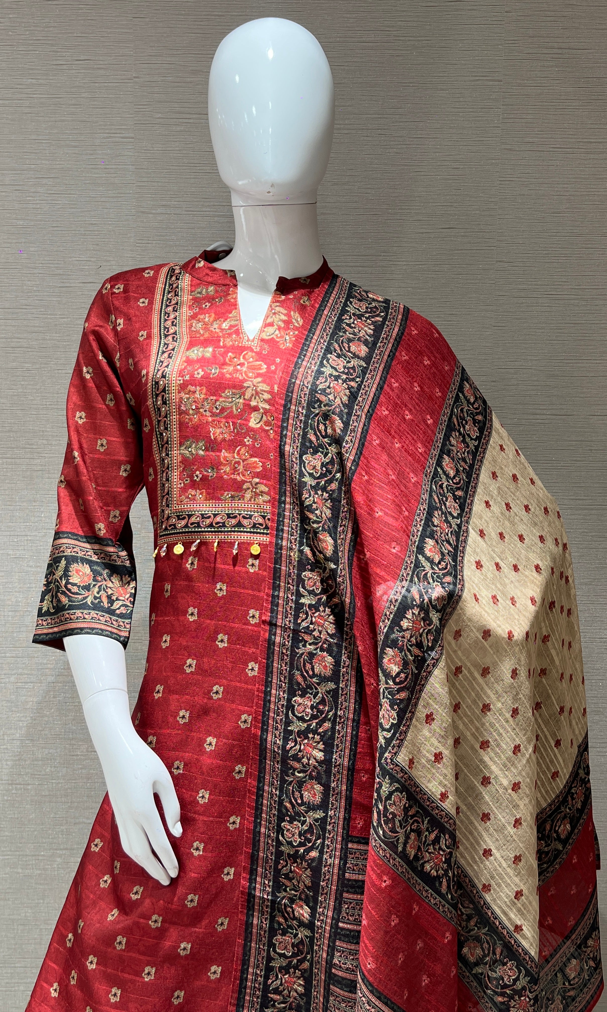 Rust kurta set