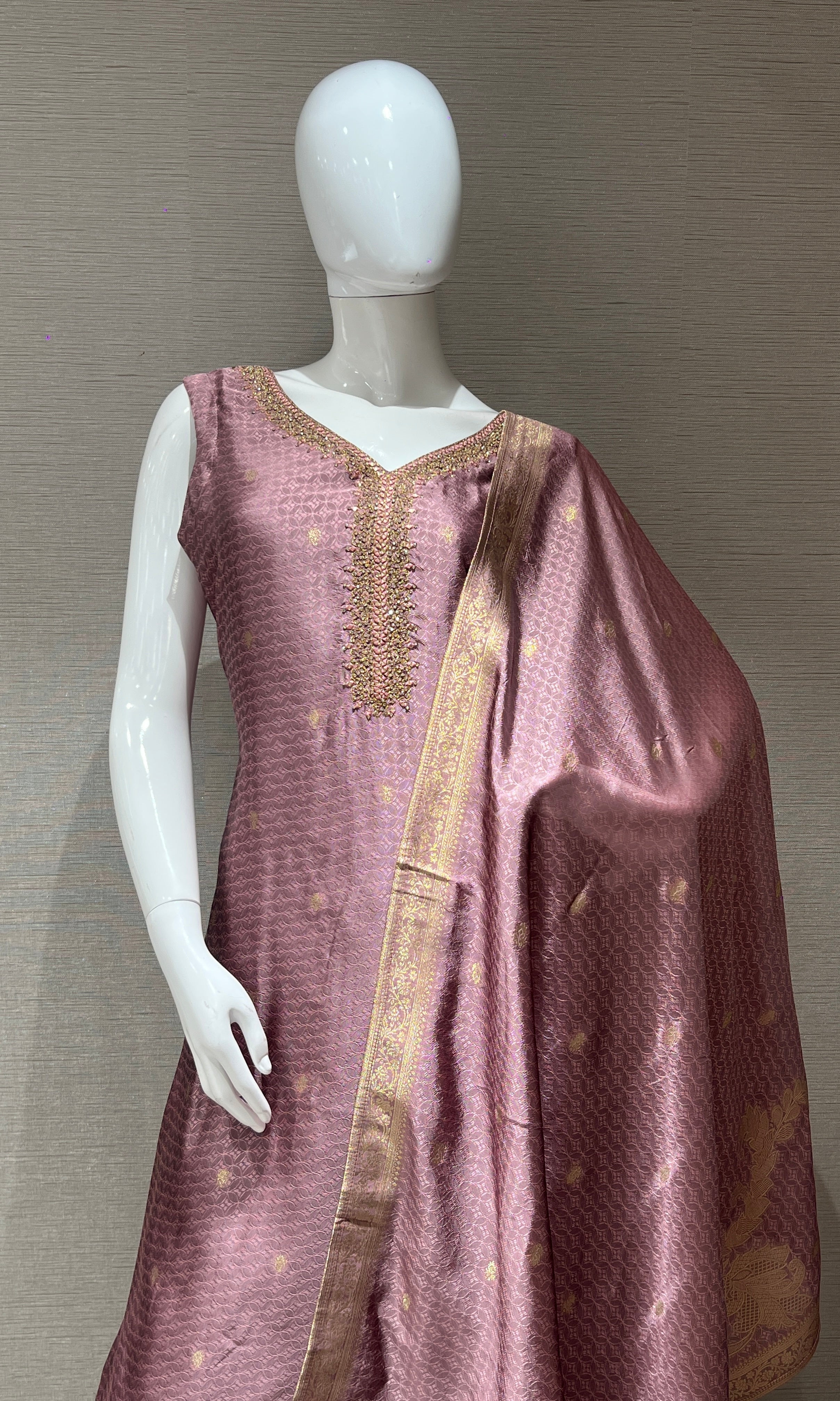 Purple kurta set