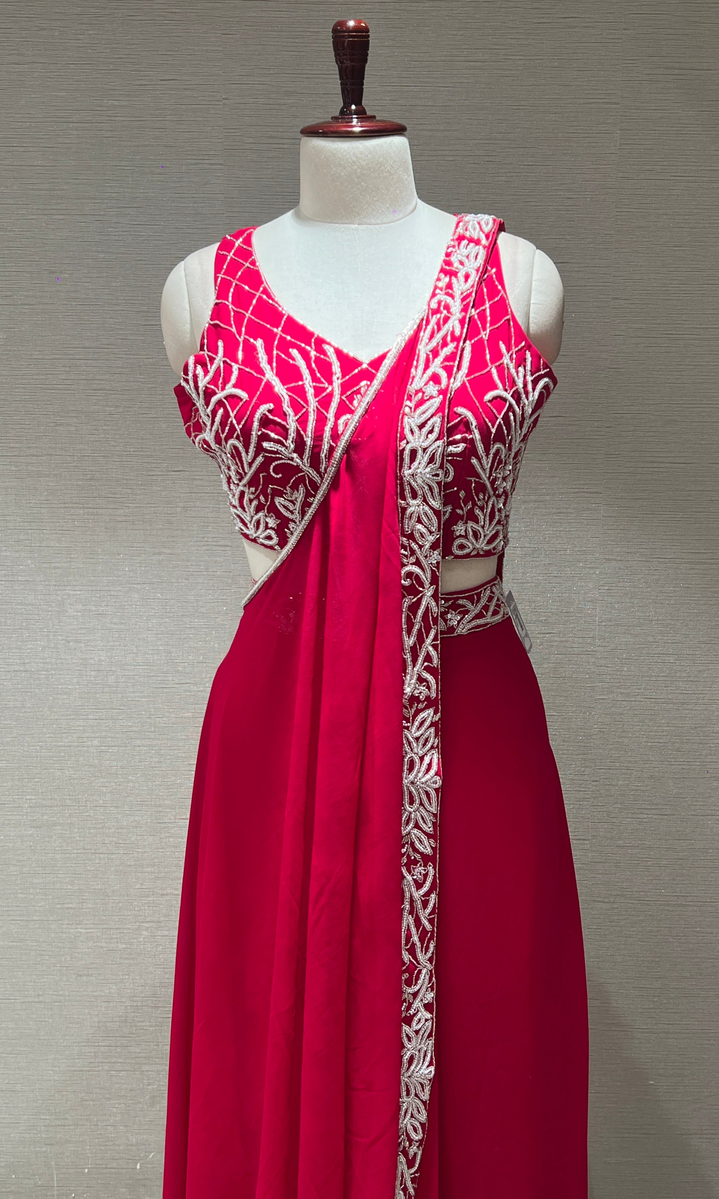 Pink Indo western