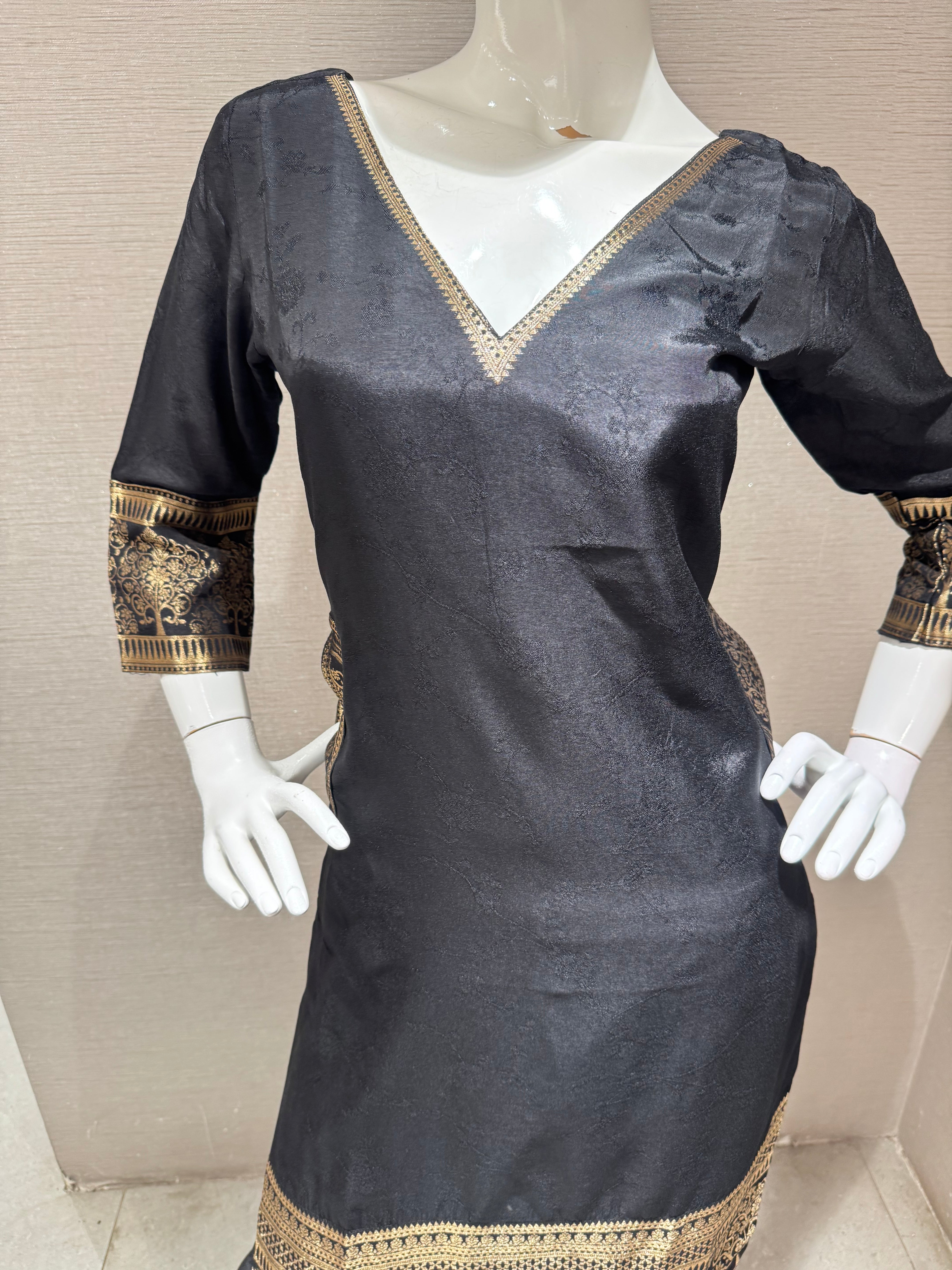 Classic Black & Gold Salwar Kurta set
