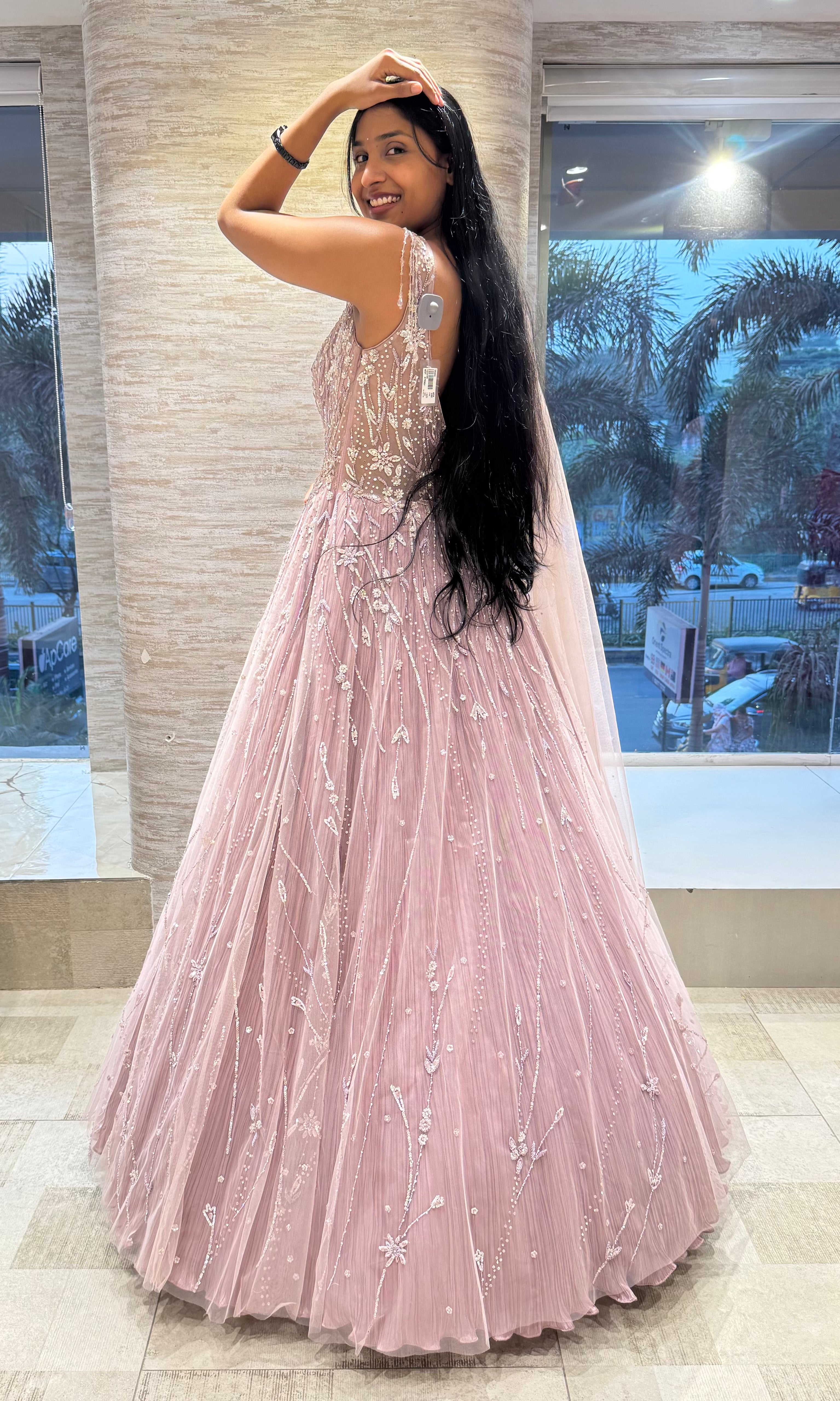 Onion pink EMBELLISHED Gown