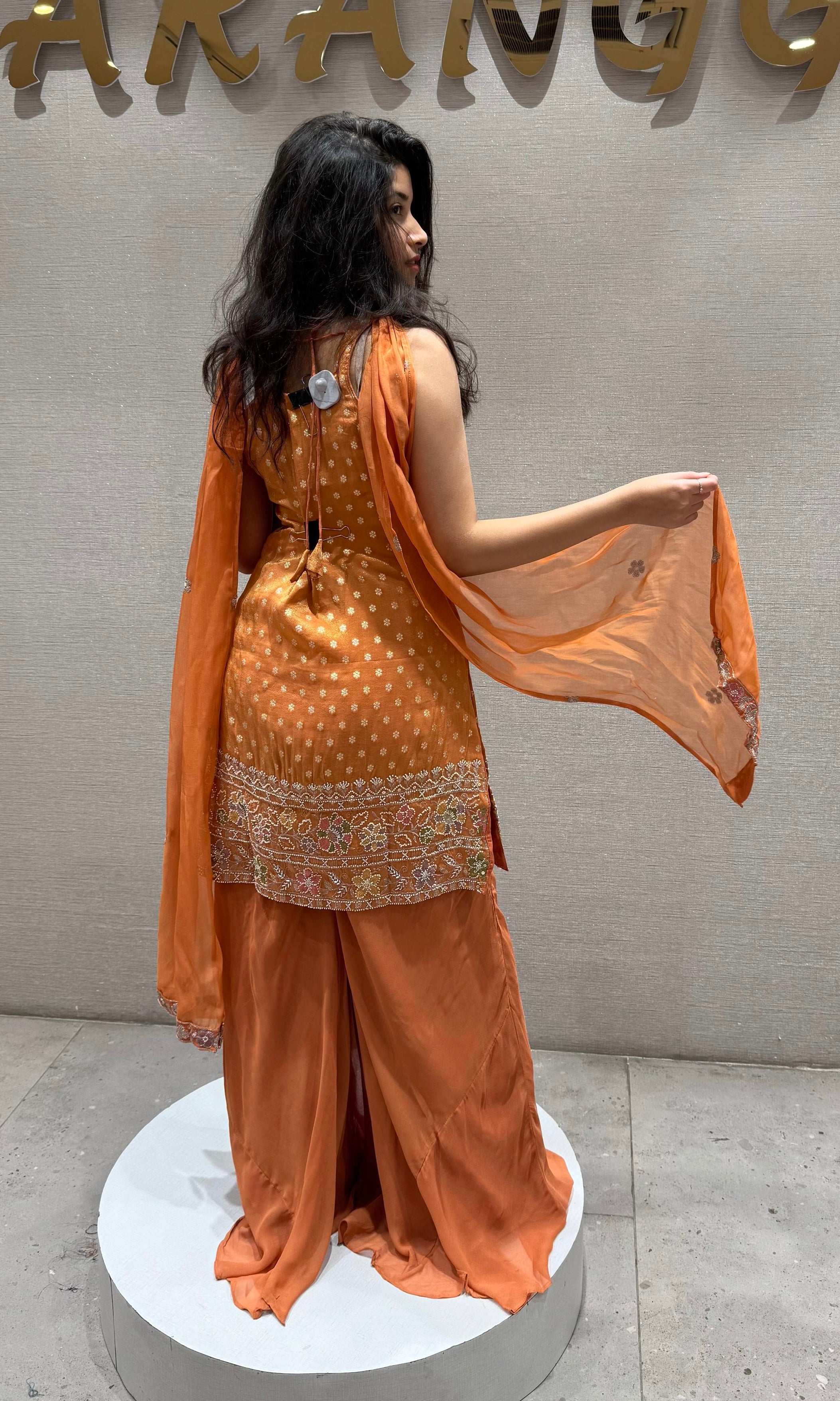 Terracotta Glow Palazzo Set