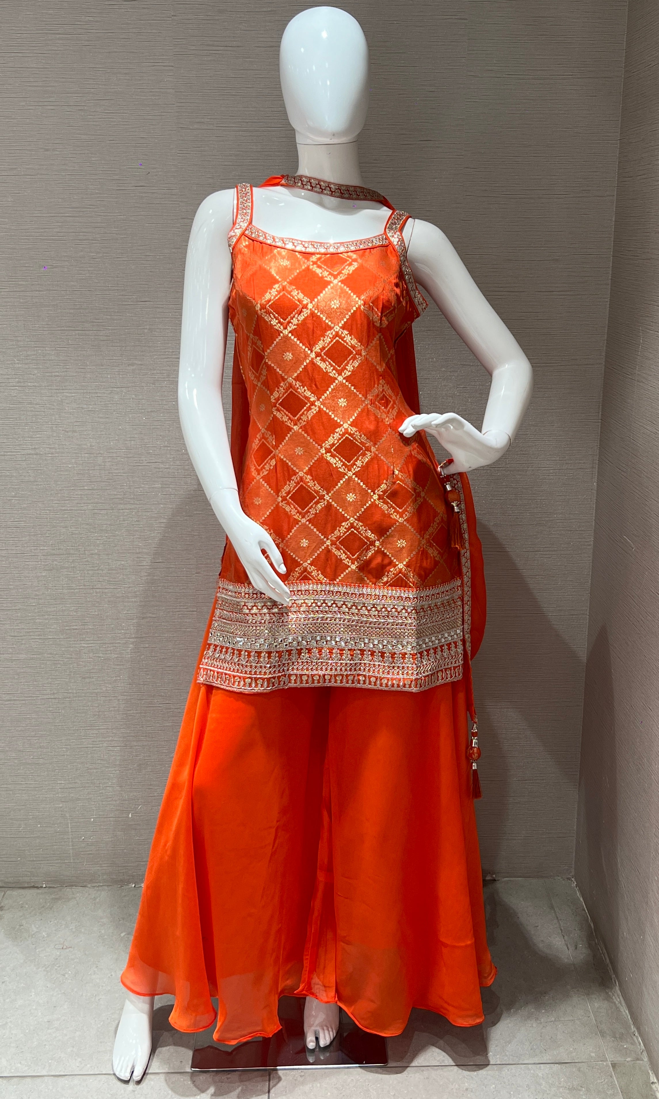 Orange palazzo