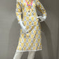 💛yellow flower printed kurta set💛 3223