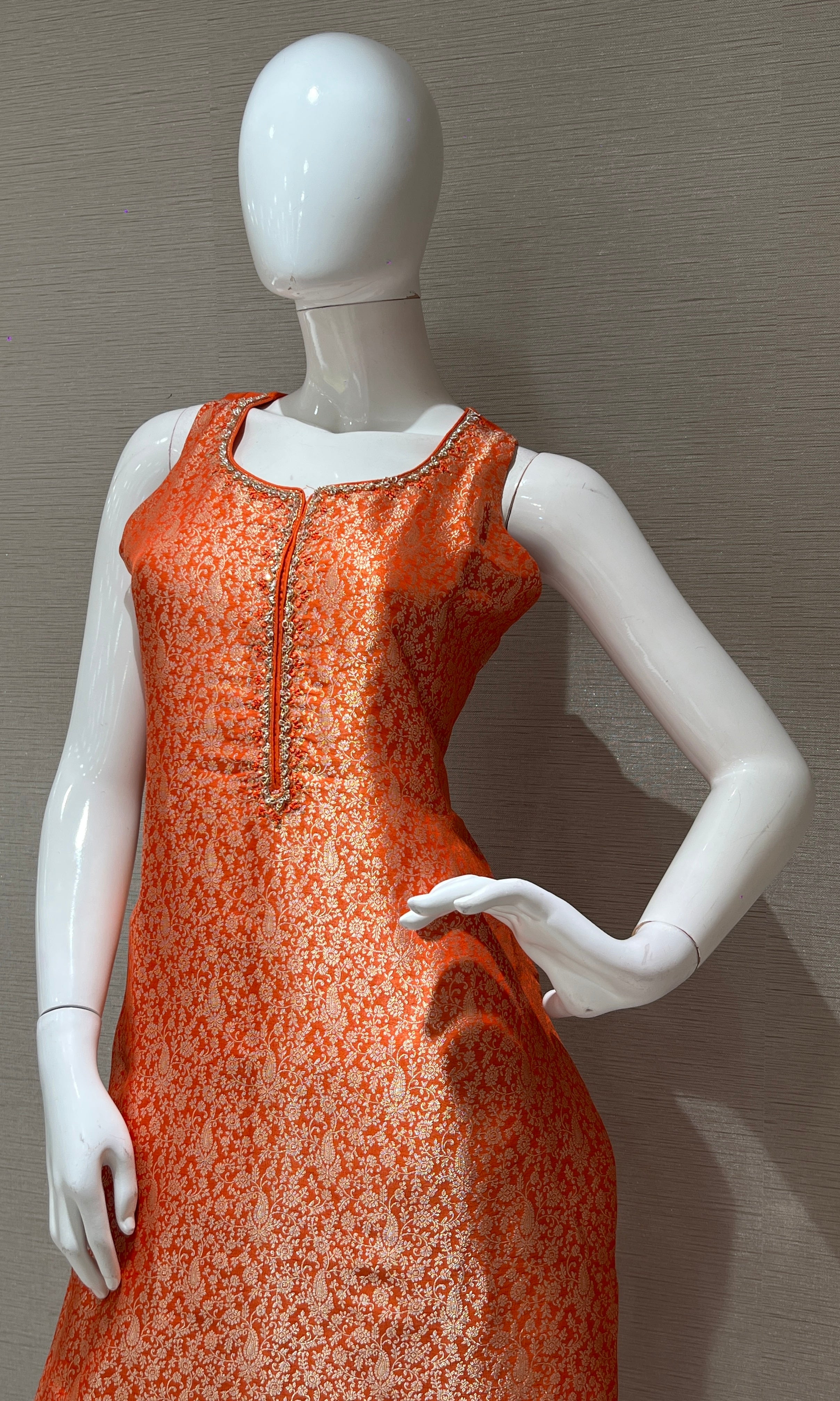 Orange kurta set