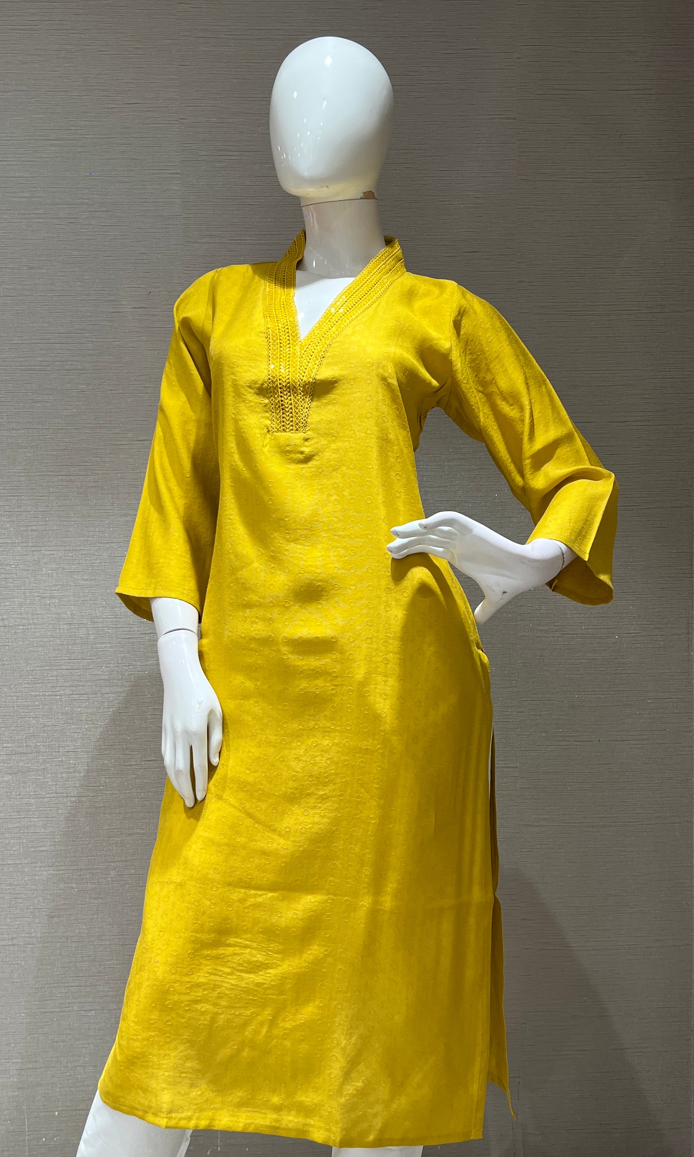 Mustard yellow Kurti top