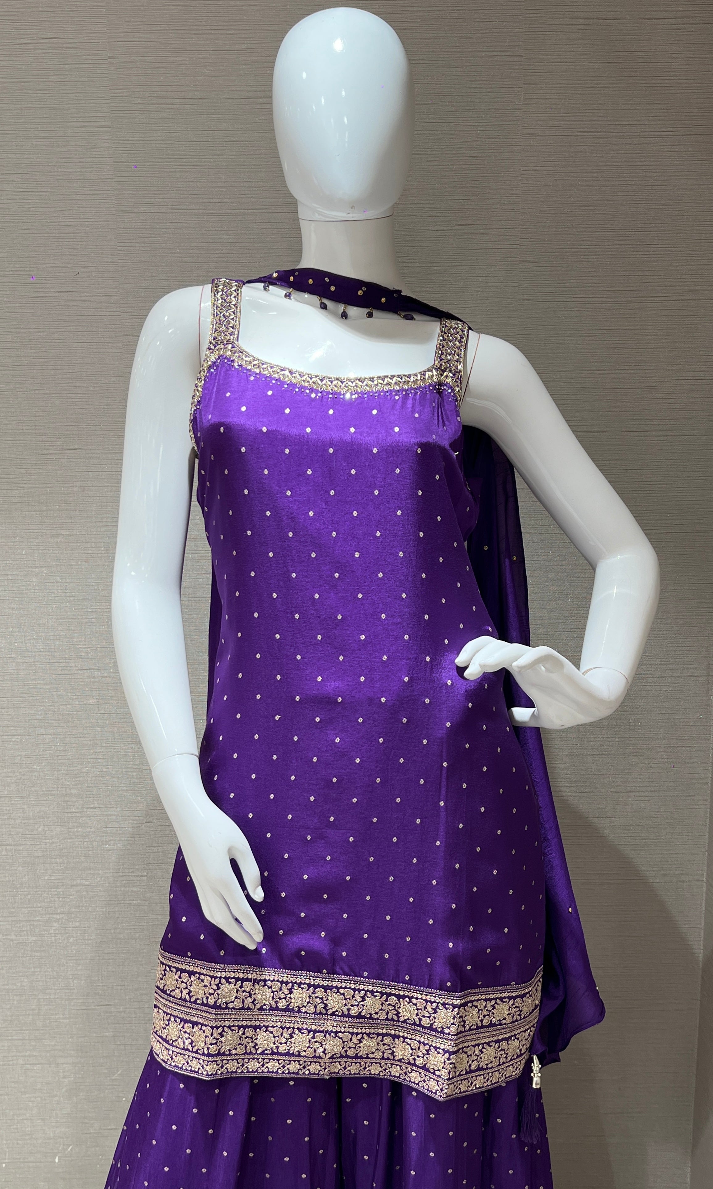 Purple palazzo