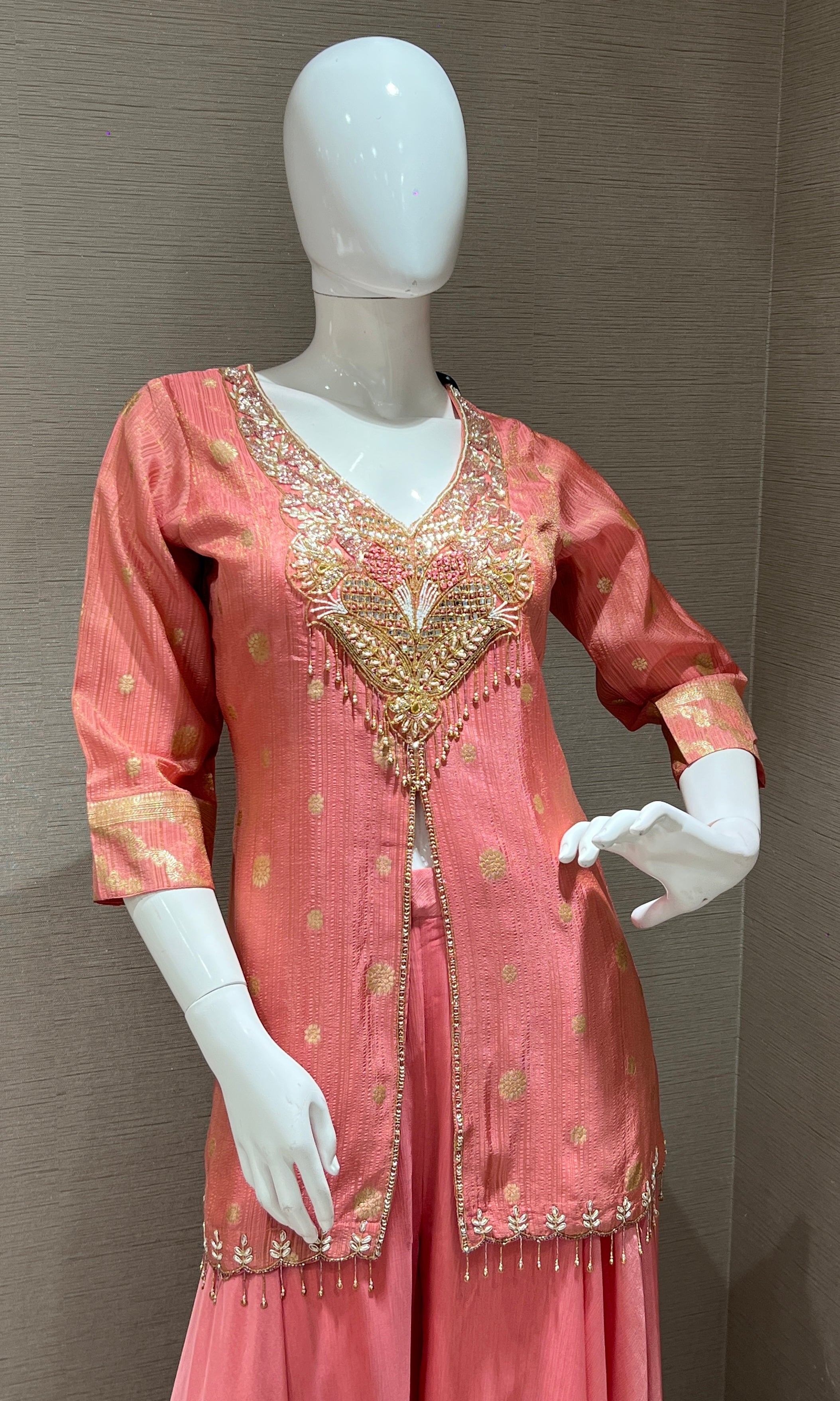 Baby pink palazzo