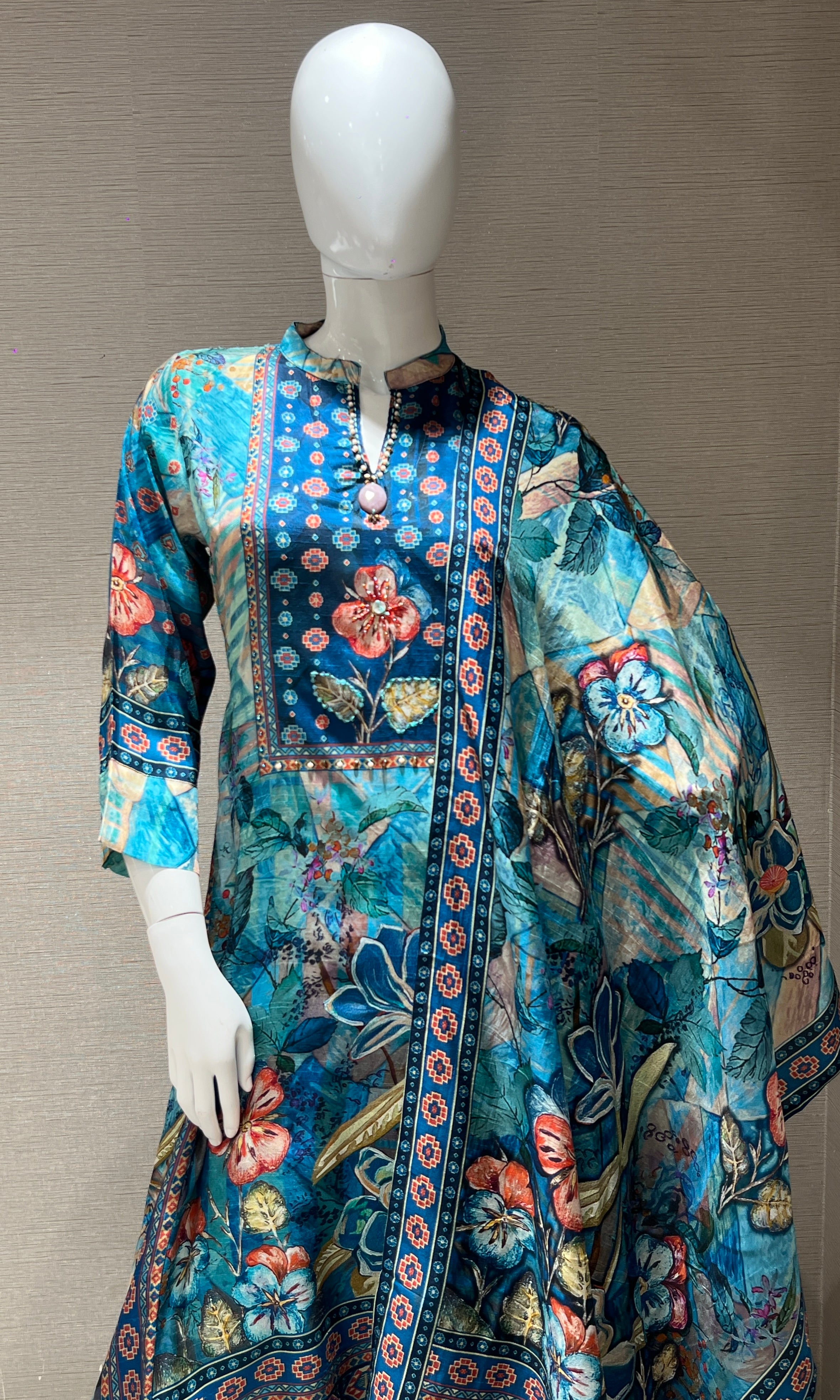 Blue palazzo set