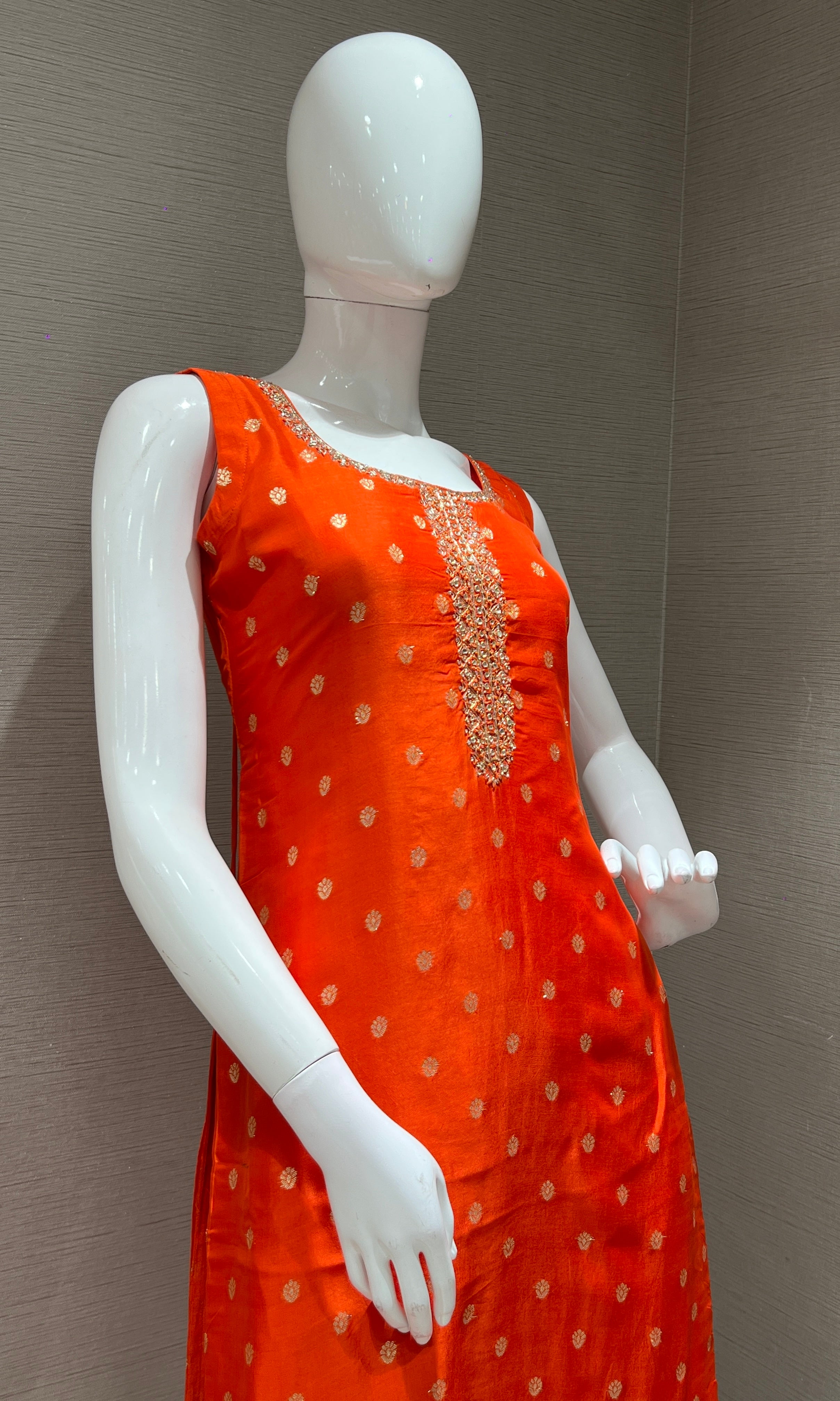 Radience Orange kurta set