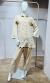 Beage Schiffli Cotton Co-Ord Set