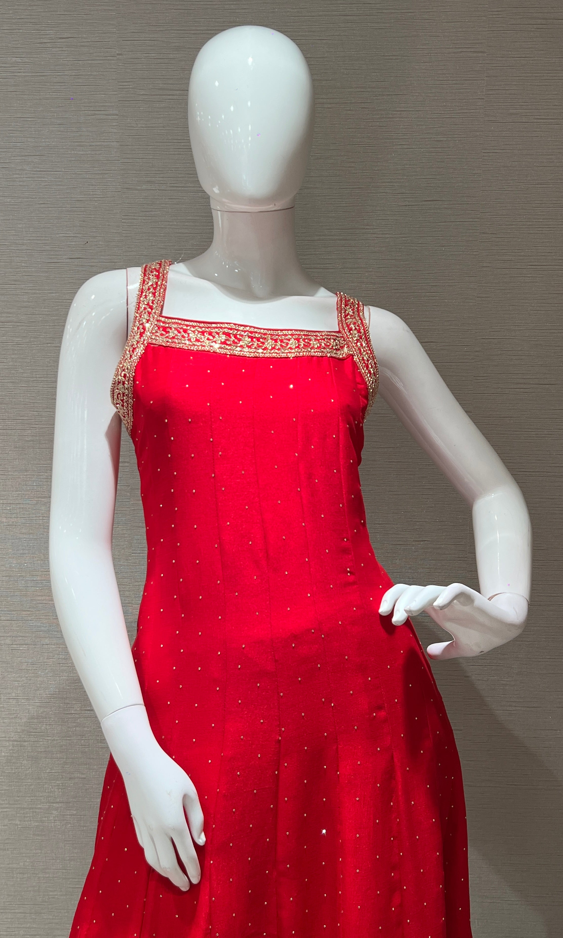 Red gold Ethnic kurta set