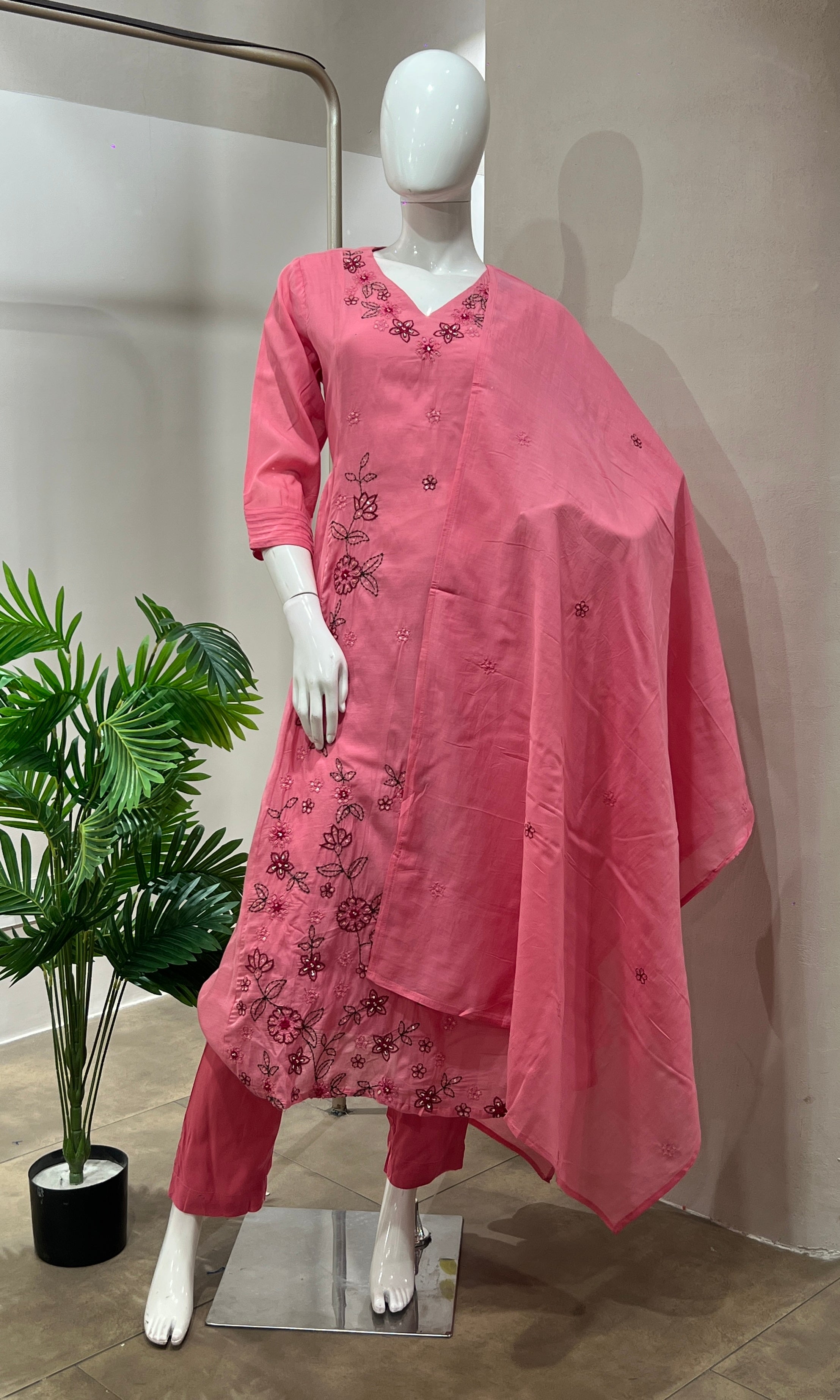 ROSE PINK KURTA SET