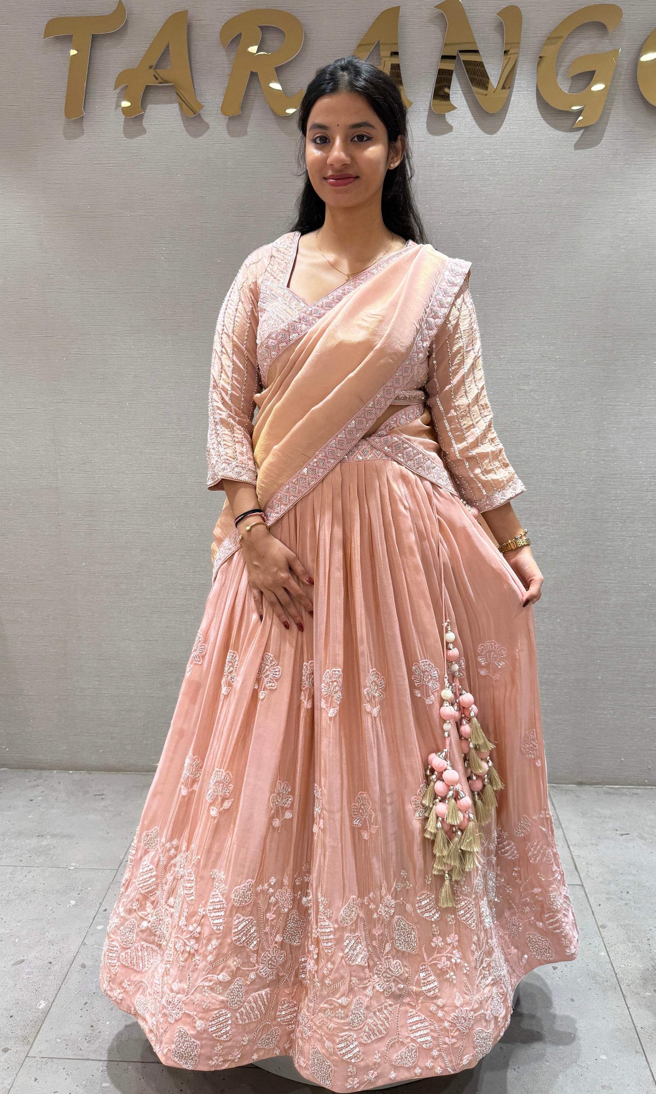Peach Lehenga