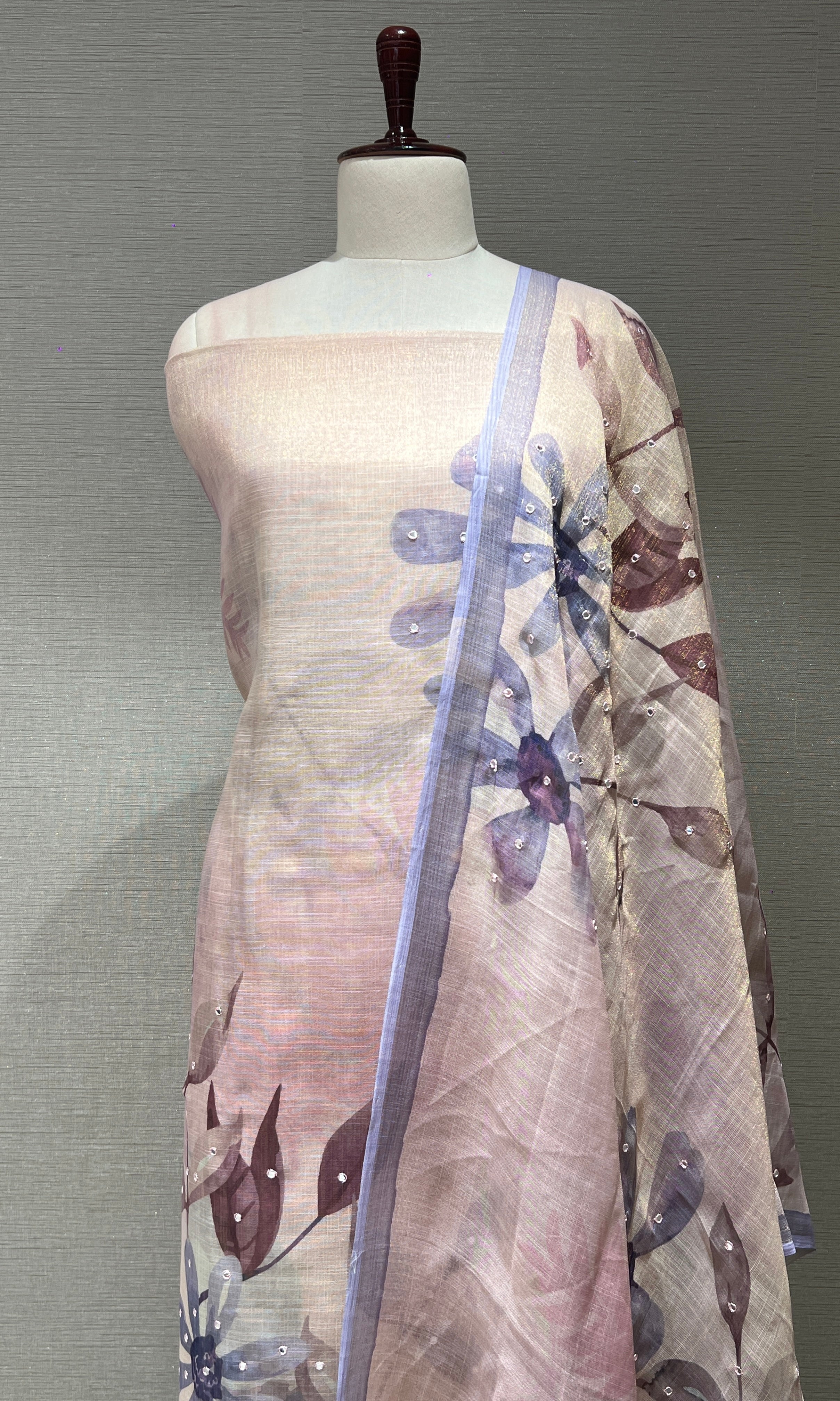 Purple dress material