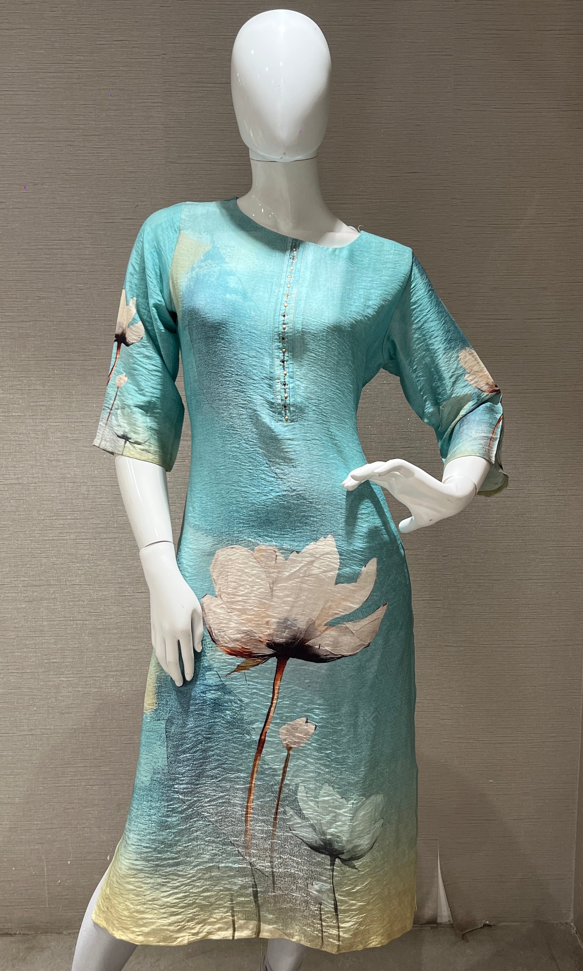 Sea blue kurti