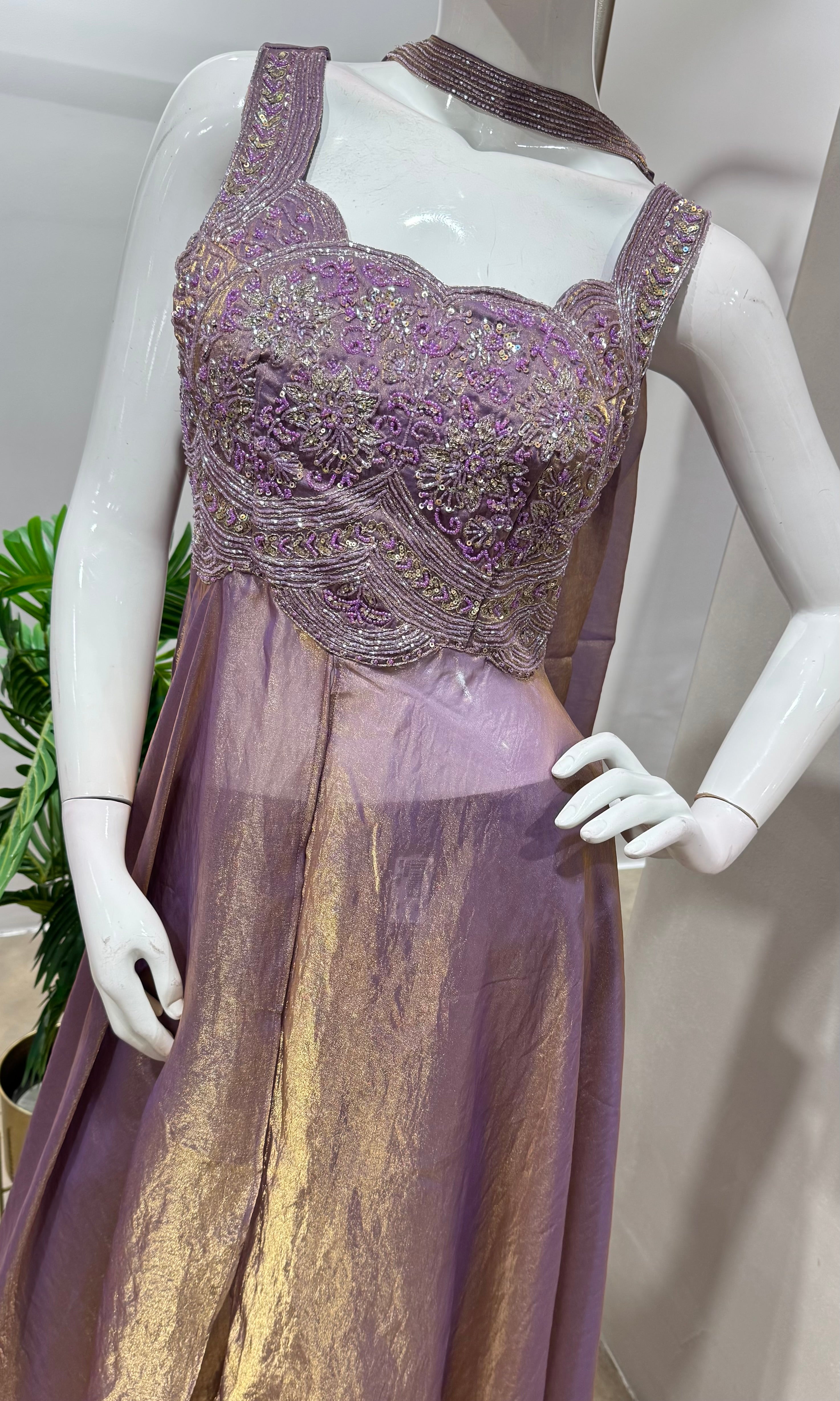 Violet EMBROIDERED ANARKALI