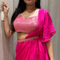 🌺Pink one minute saree🌺 (w)