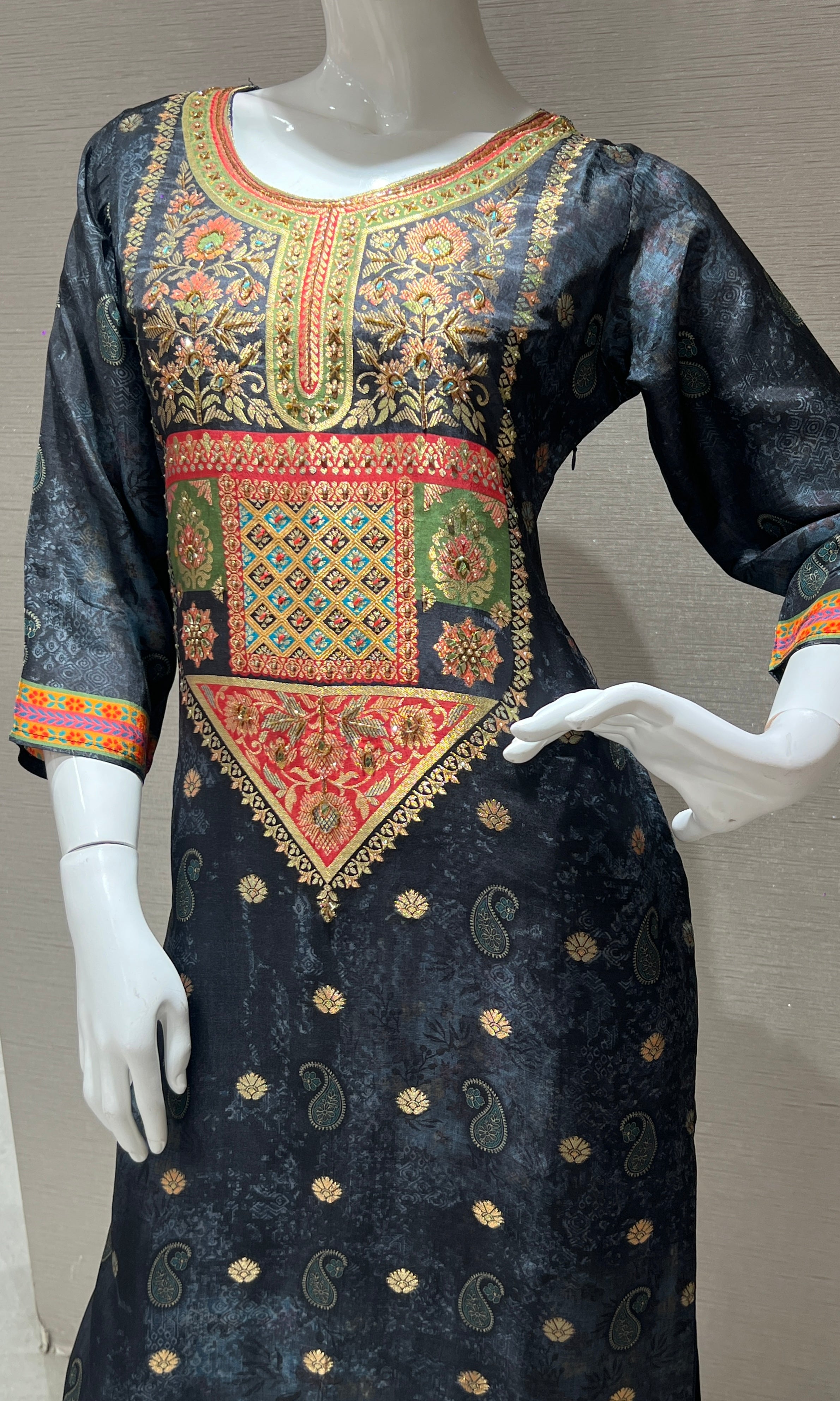 Black kurta set