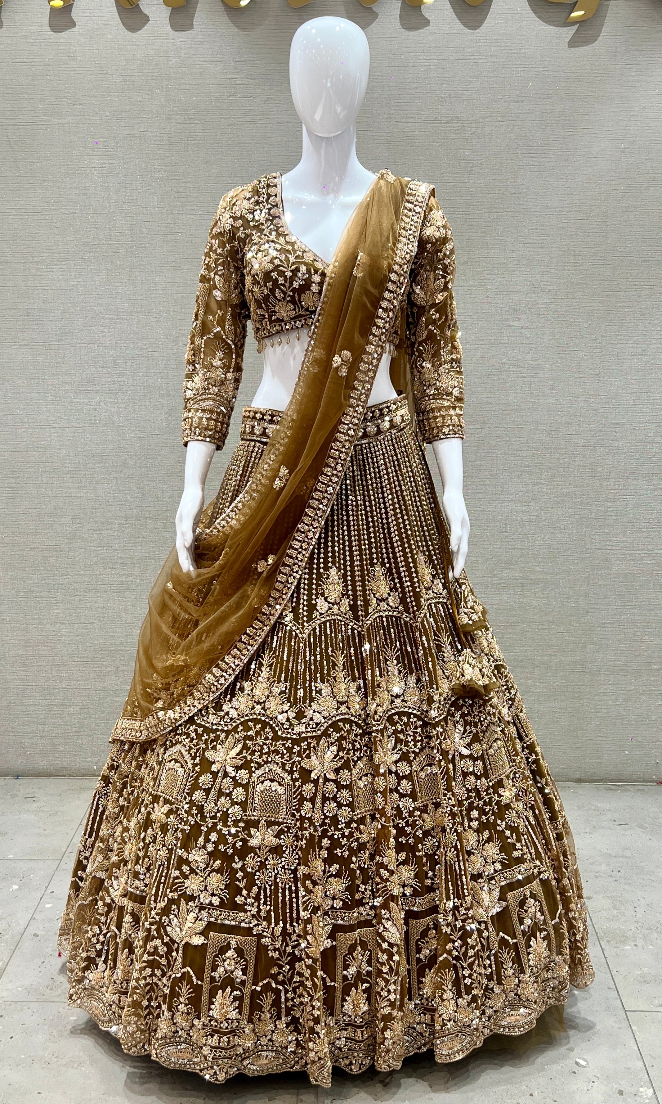 Light brown Lehenga