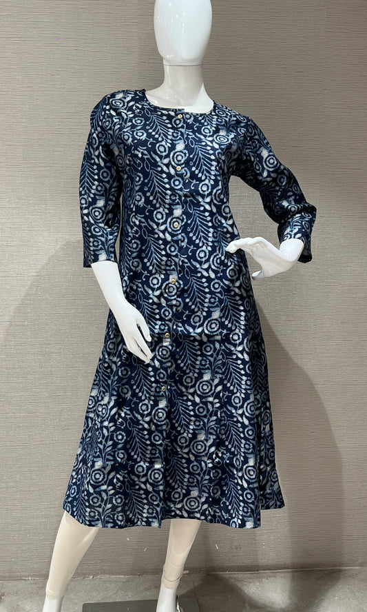 💙Dark blue A line cut Kurti🐿️