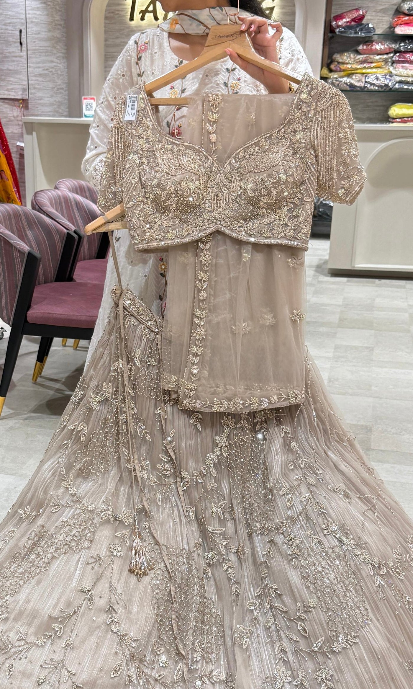 Beige Lehenga