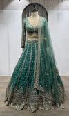 GREEN Embroidered Lehenga with Dupatta
