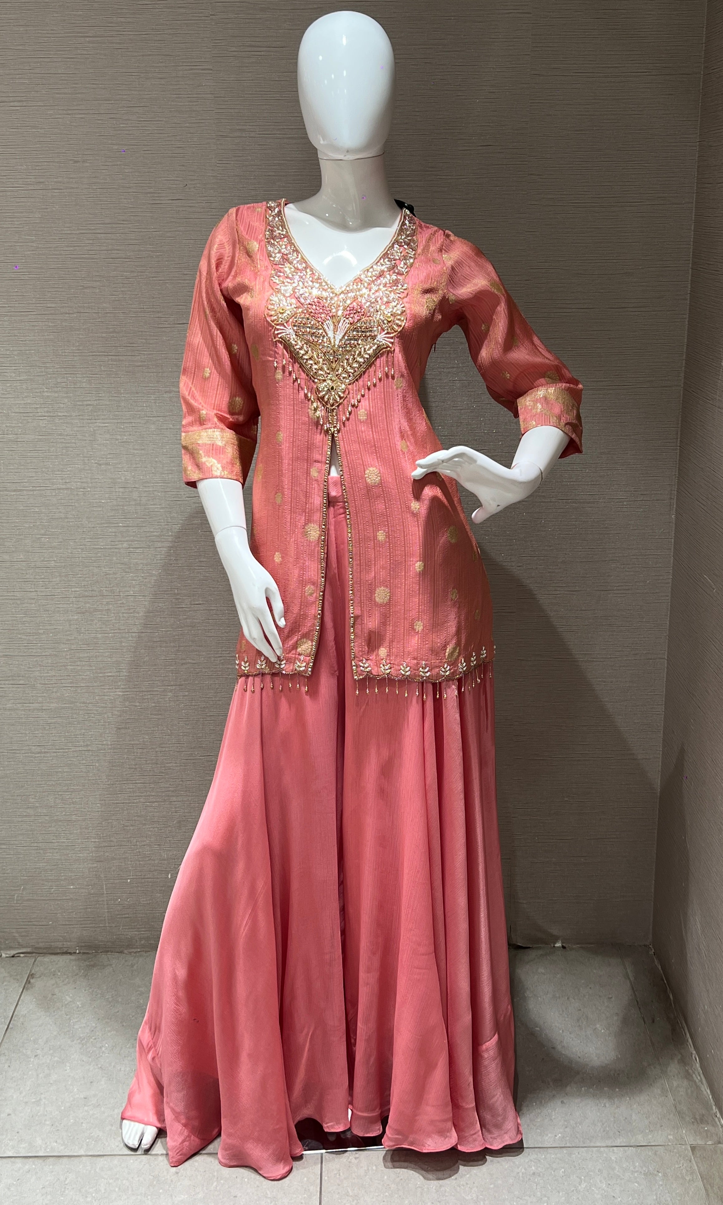 Baby pink palazzo