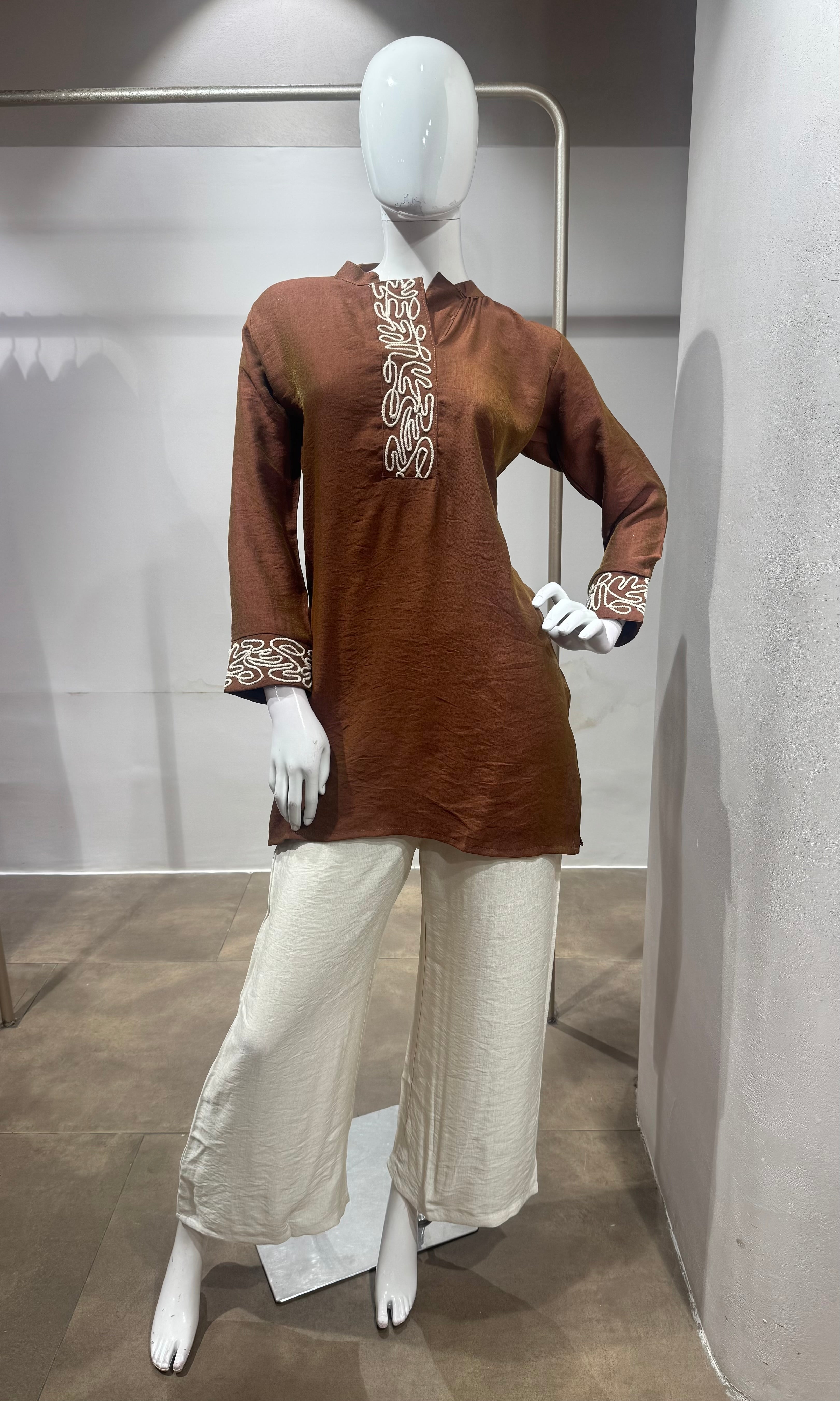Coffee Tones & Cream Accents Co-Ord set
