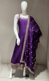 Purple gold Ethnic kurta set