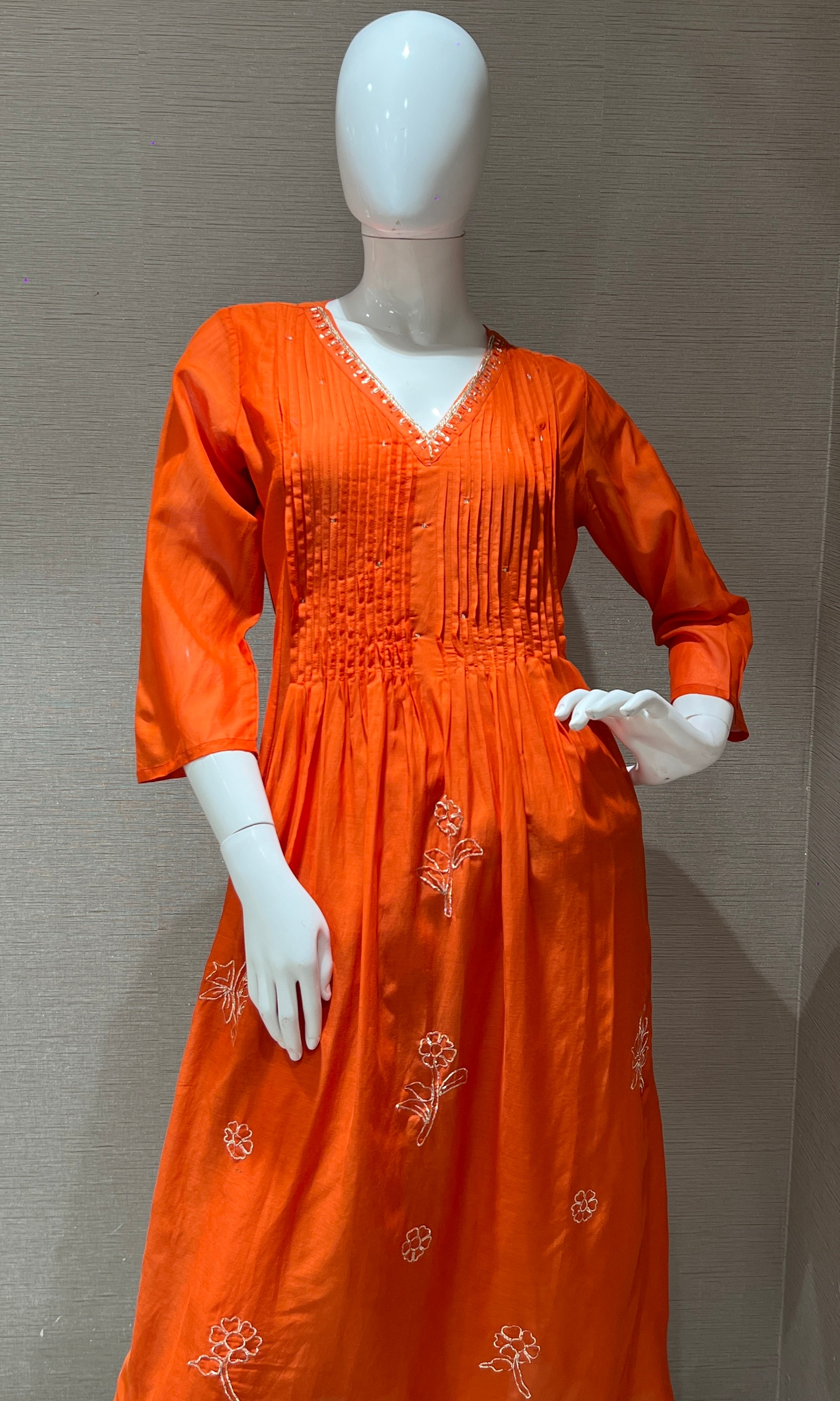 Orange kurta set