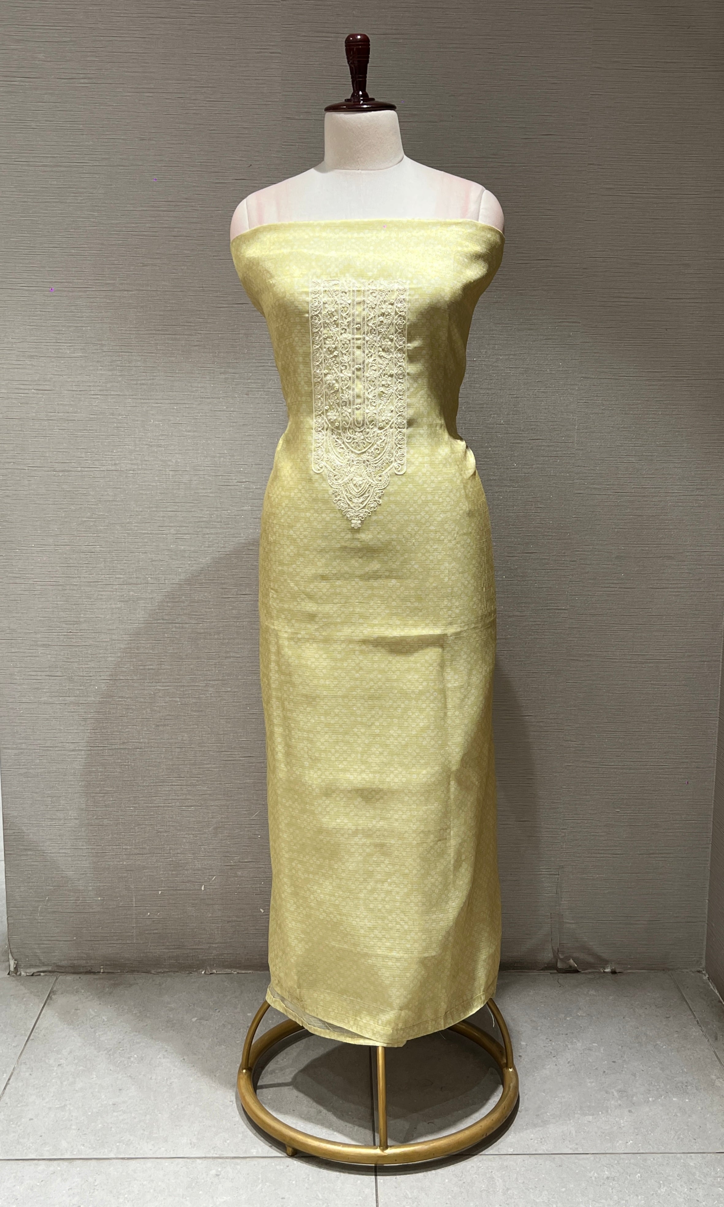 Green dress material