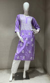 Purple CHINKANKARI KURTA SET