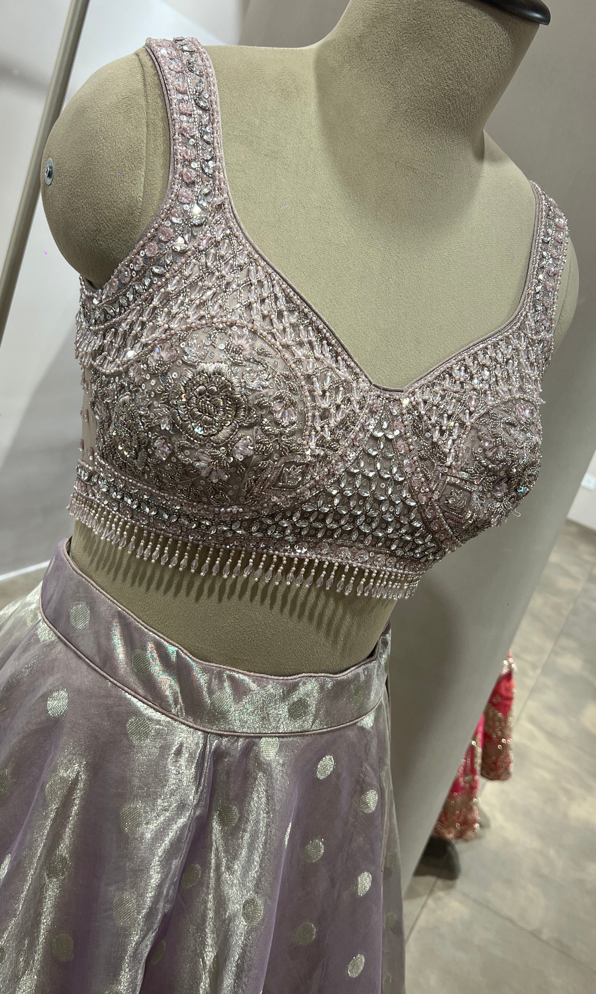 Pink INTRICATE EMBROIDERED Lehenga