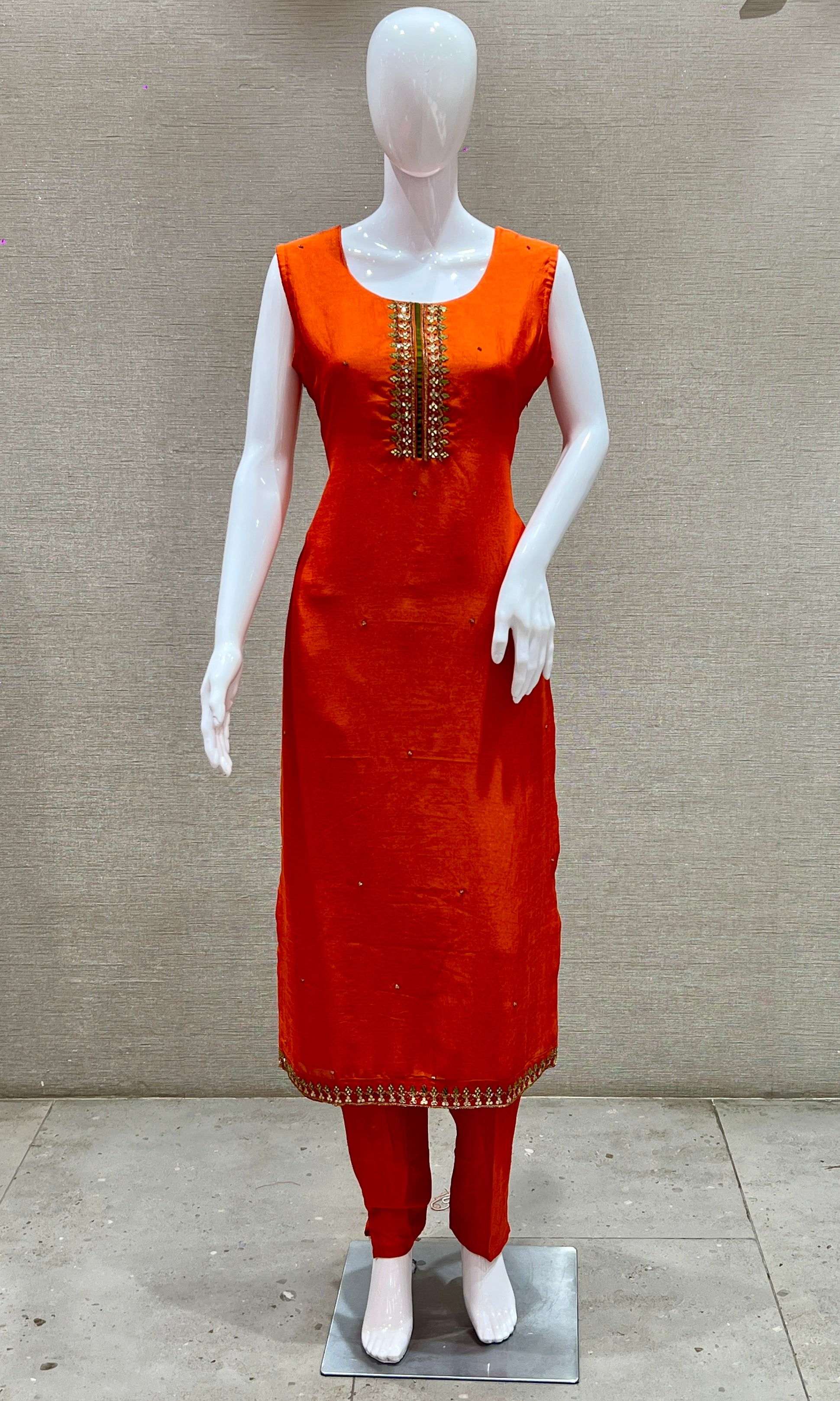 Orange kurta set