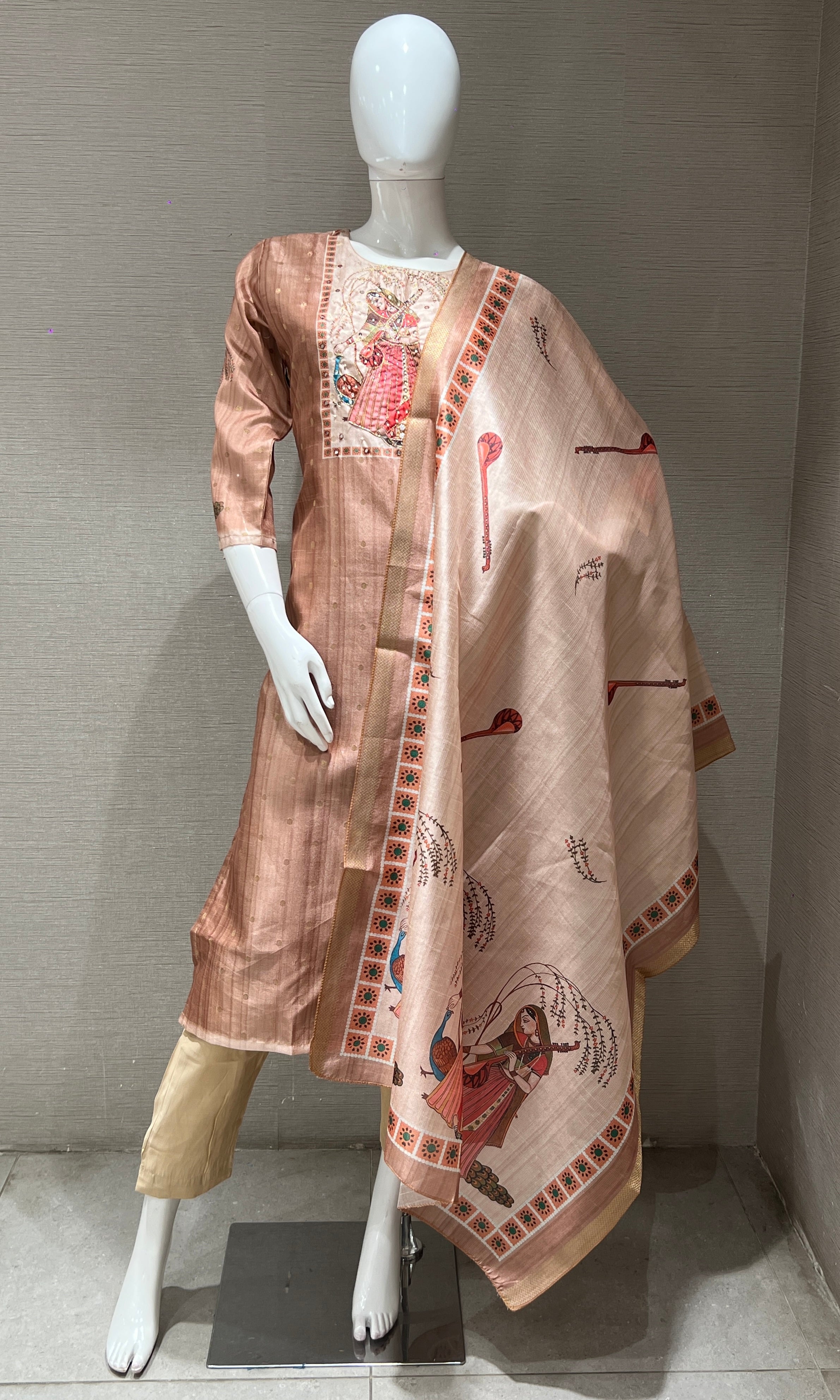 Brown kurta set