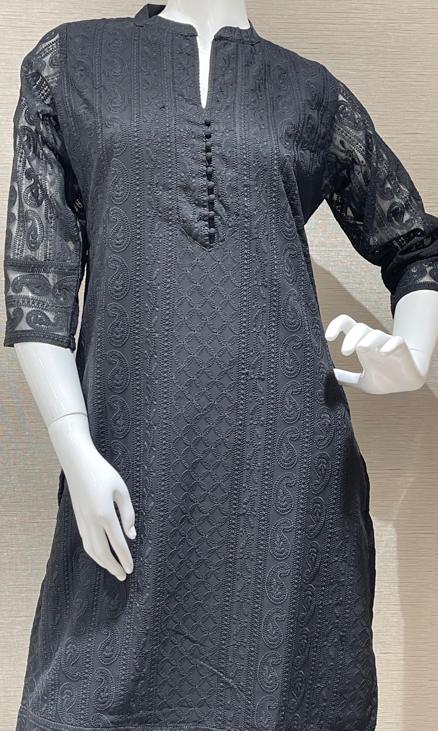 🖤Black colour Georgette kurti 🔱