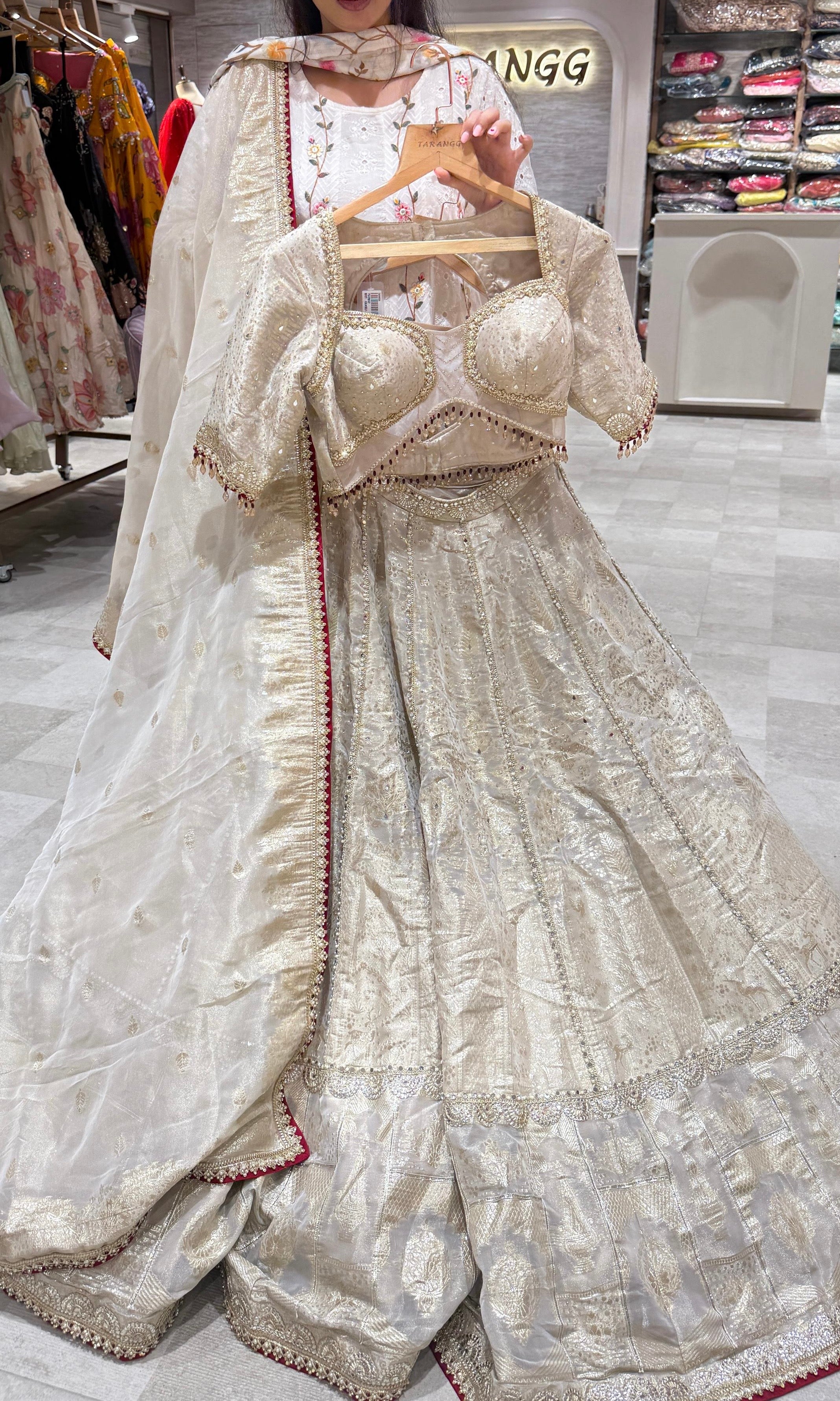 Gold lehenga