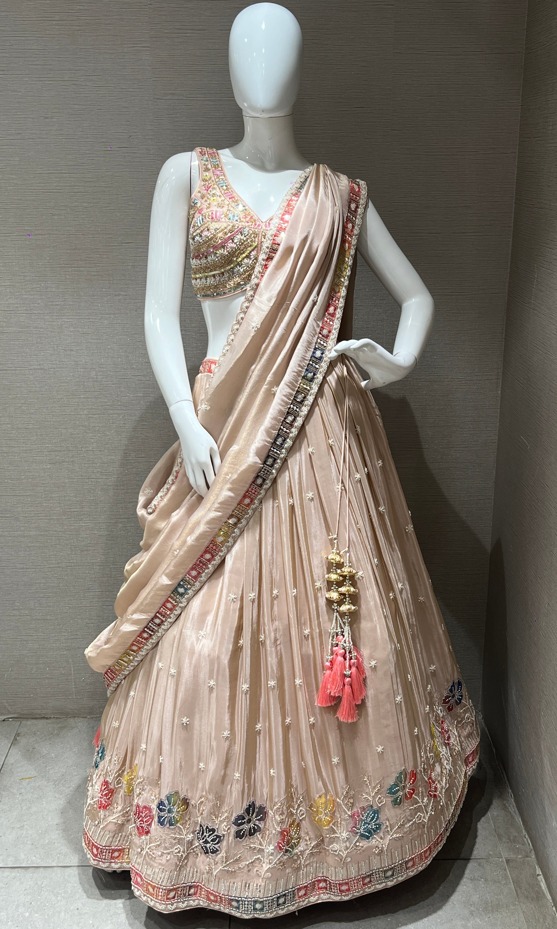 Peach Lehenga