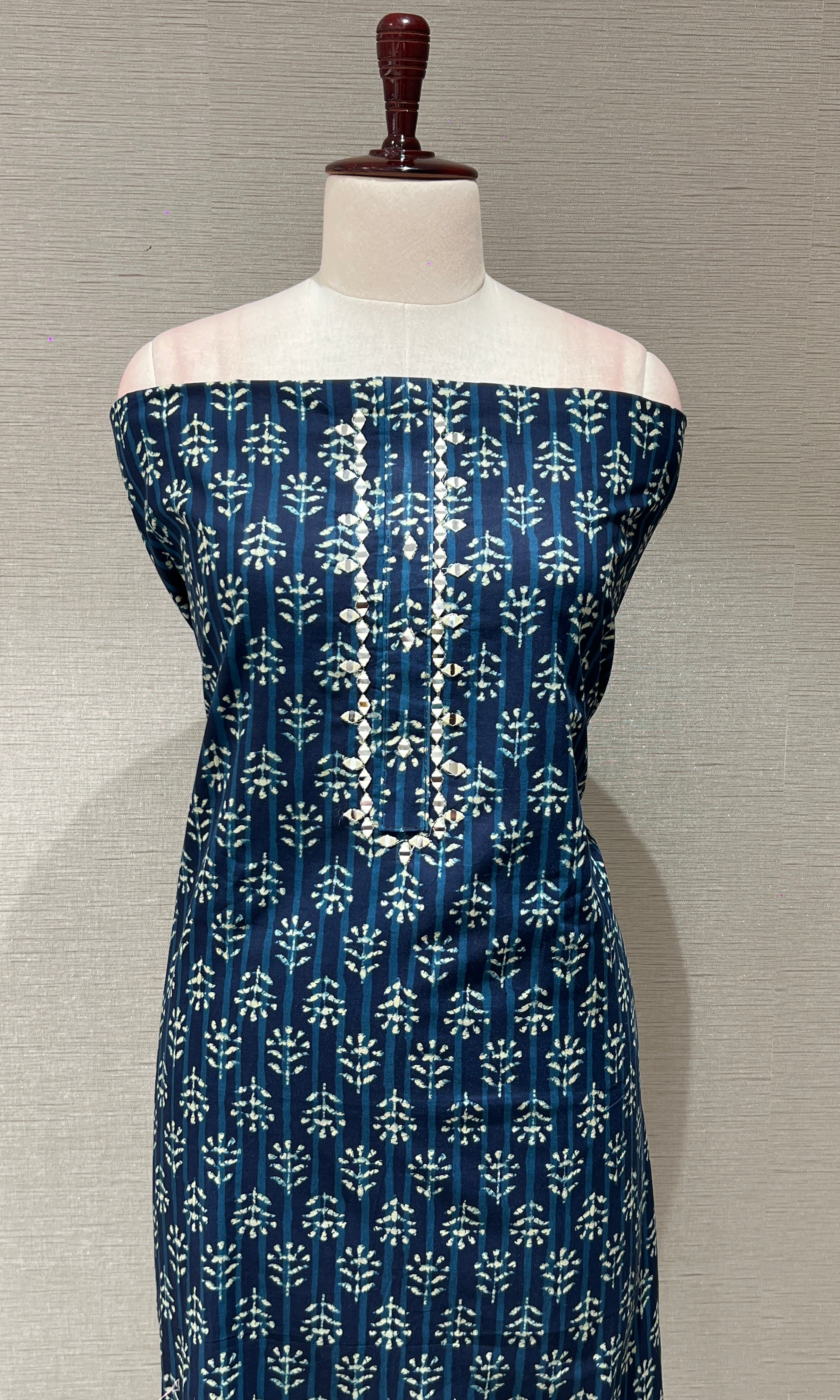 Navya blue dress material