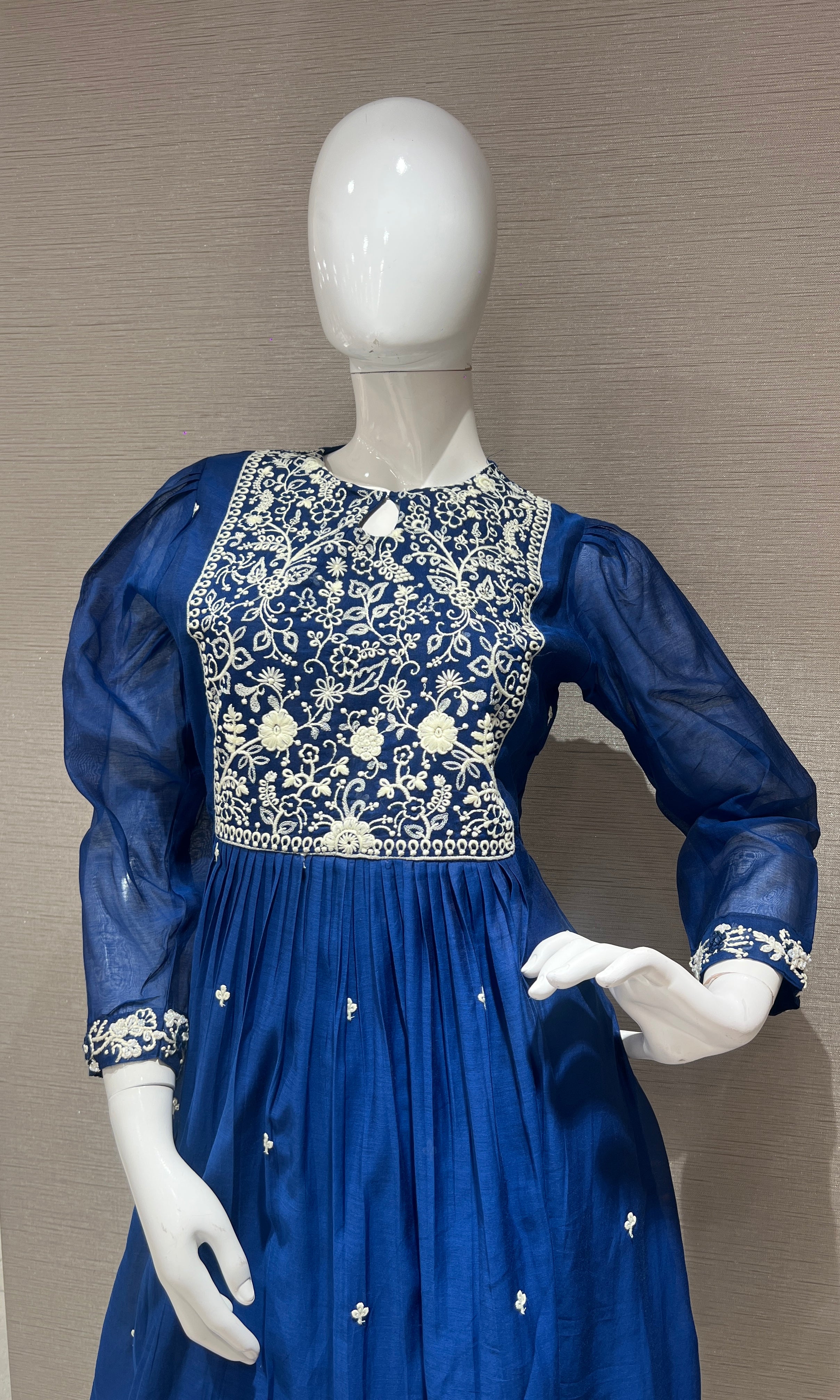 Blue Anarkali