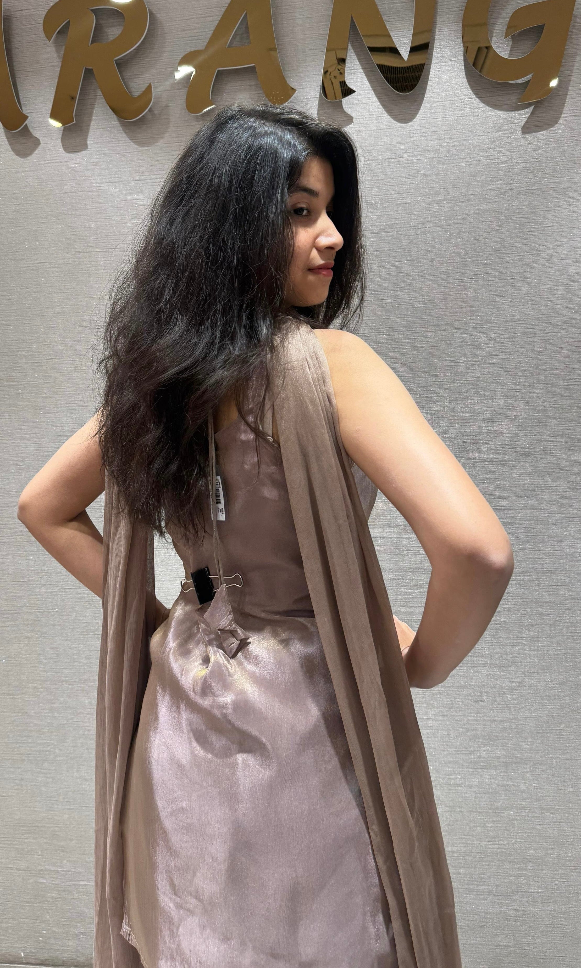 Champagne Dream layered long dress